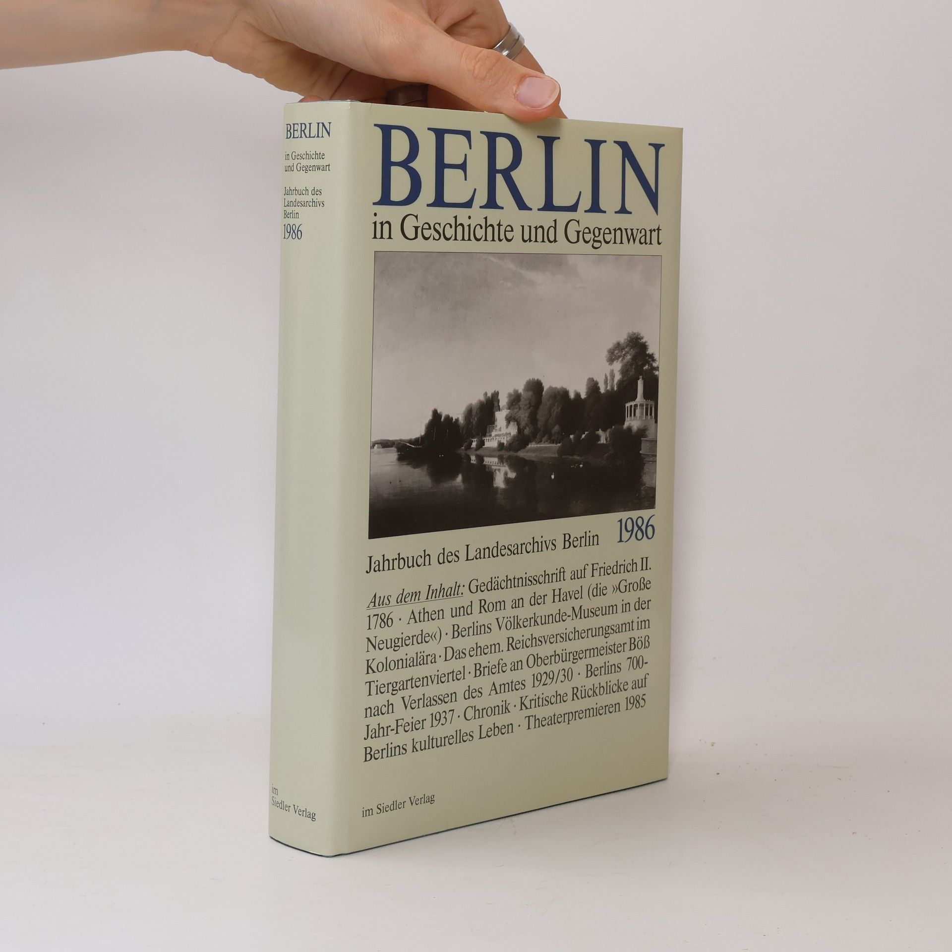 Autorenkollektiv Jahrbuch des Landesarchivs Berlin - 1986: Berlin in Geschichte und Gegenwart