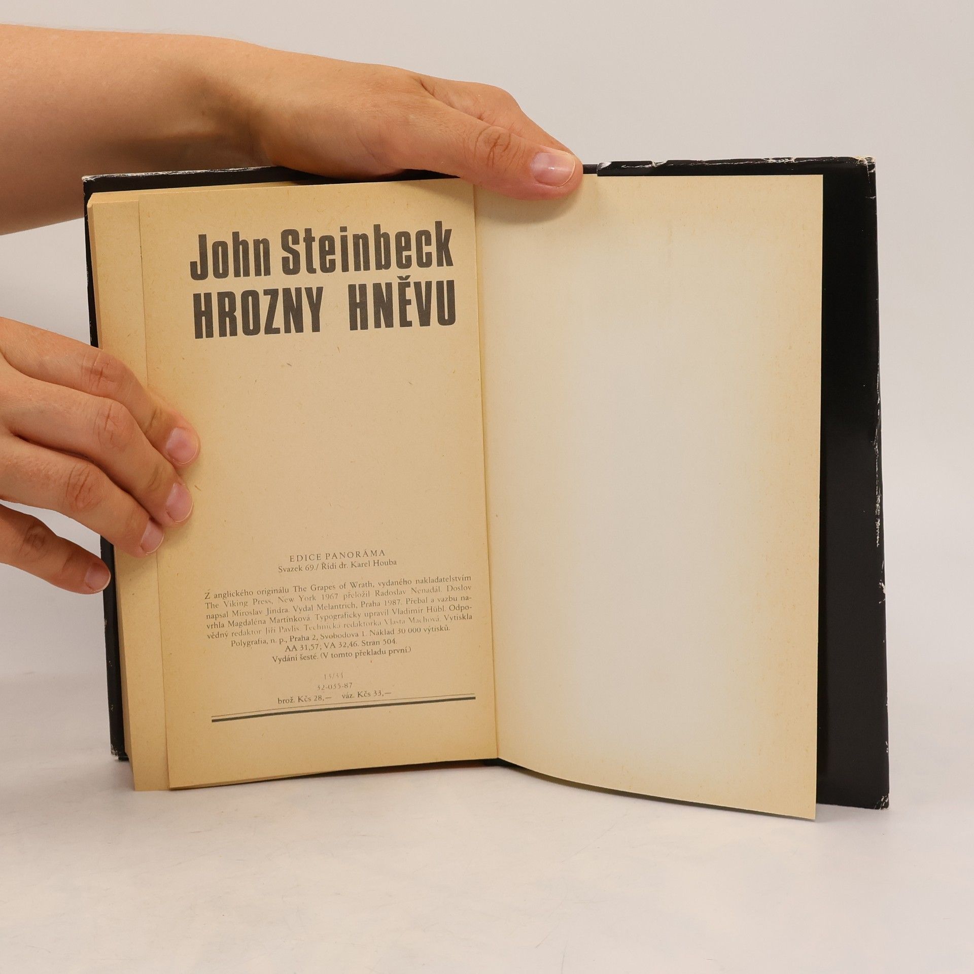 John Steinbeck Hrozny hněvu