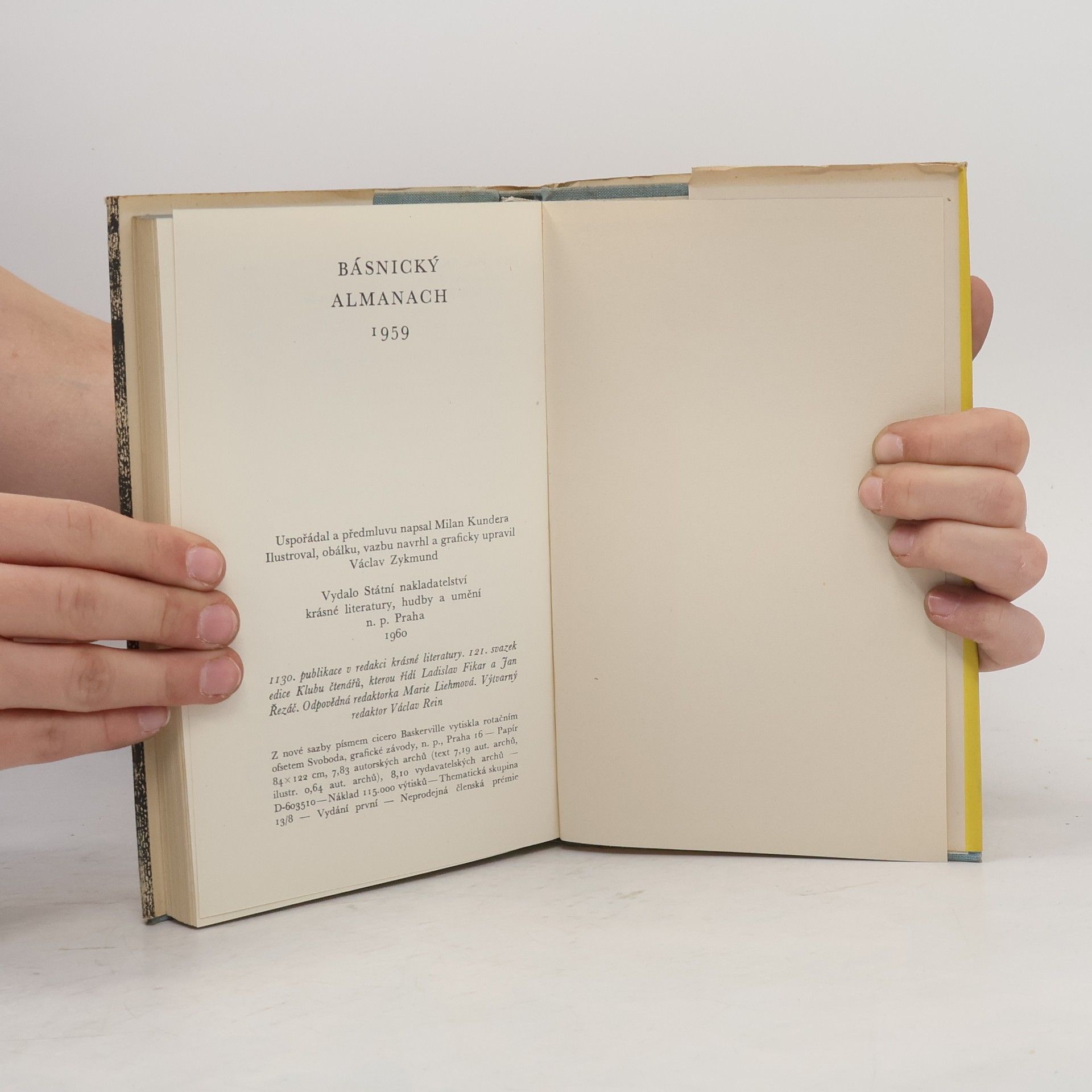 Milan Kundera Básnický almanach 1959