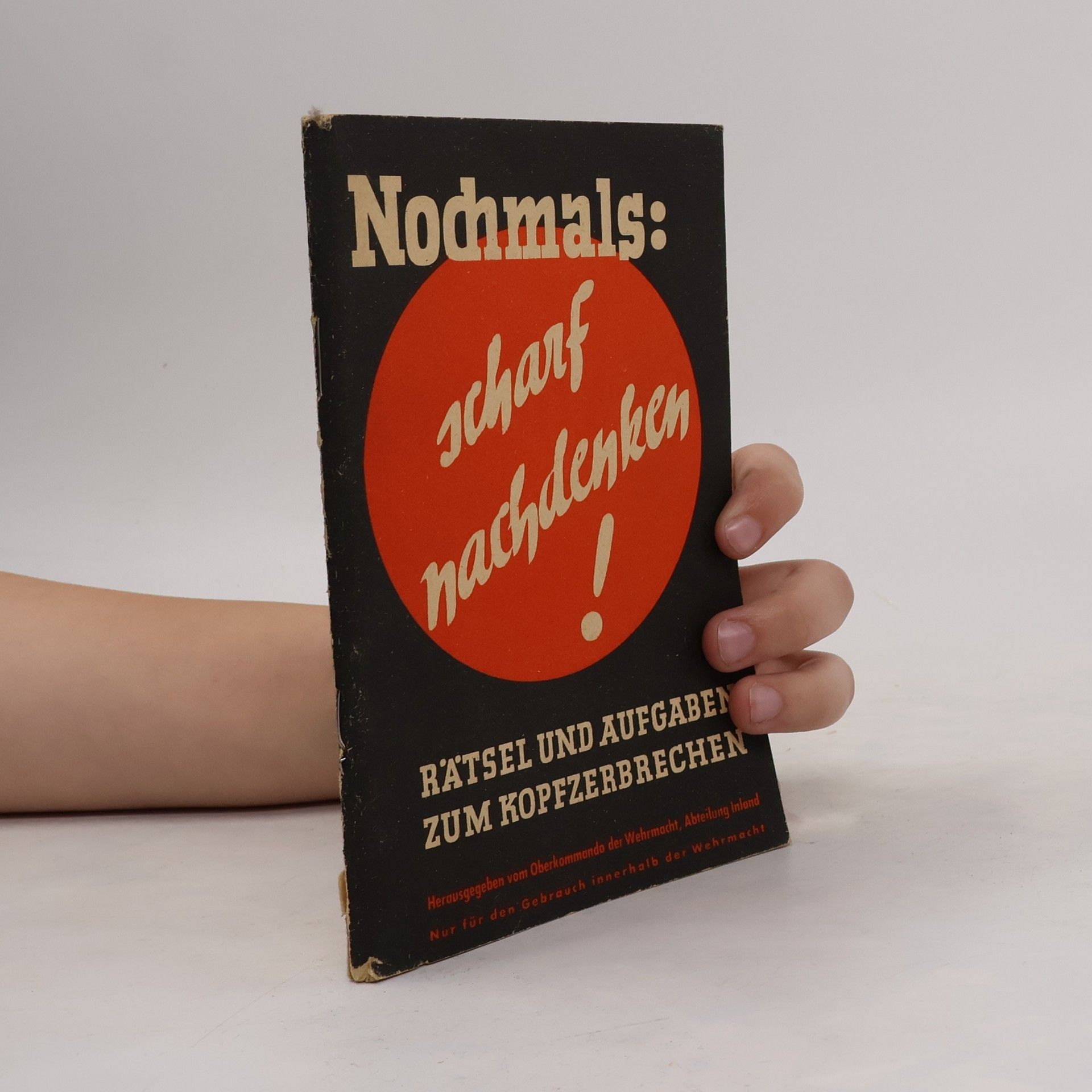 Nochmals scharf nachdenken! 