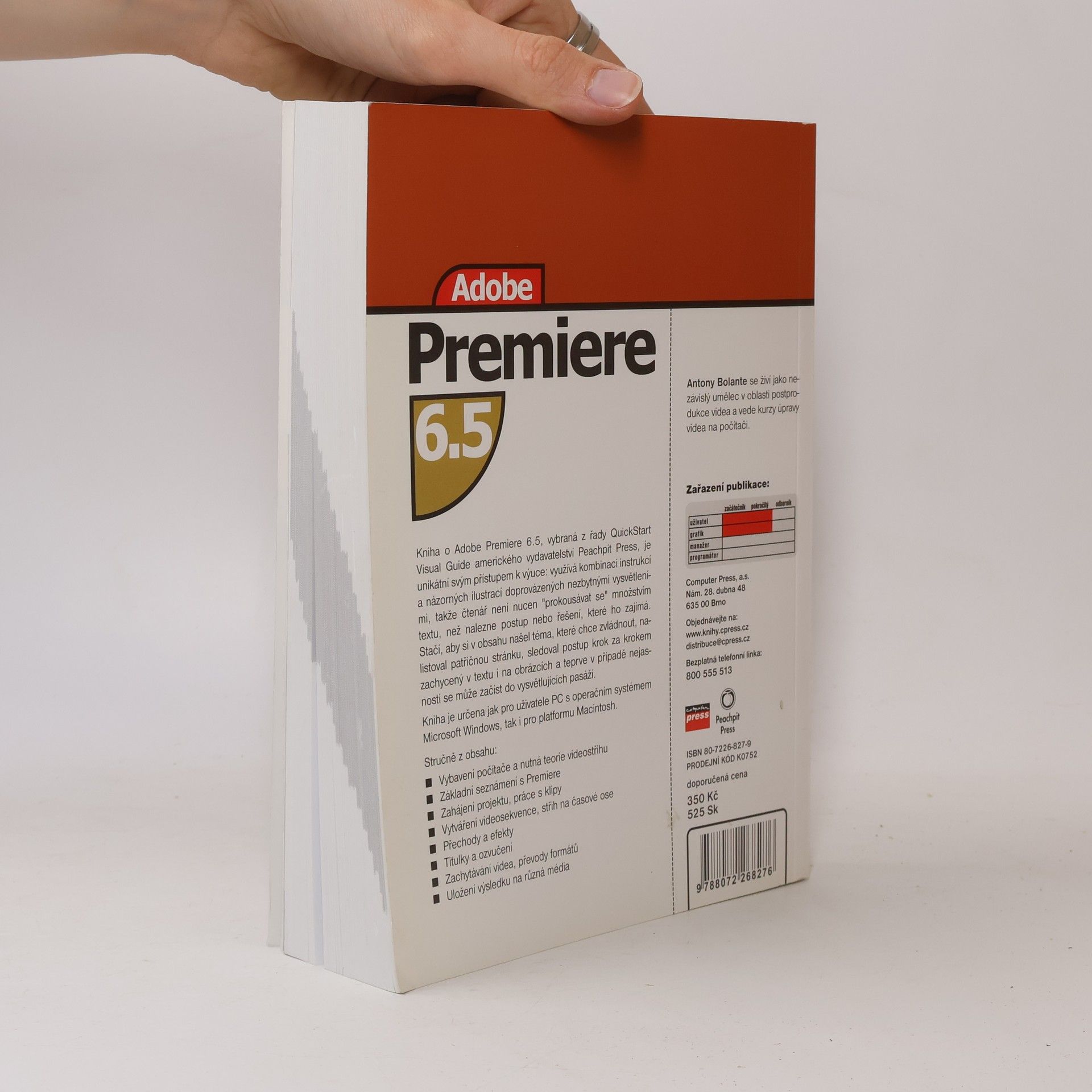 Bolante Antony Adobe Premiere 6.5 : názorný průvodce