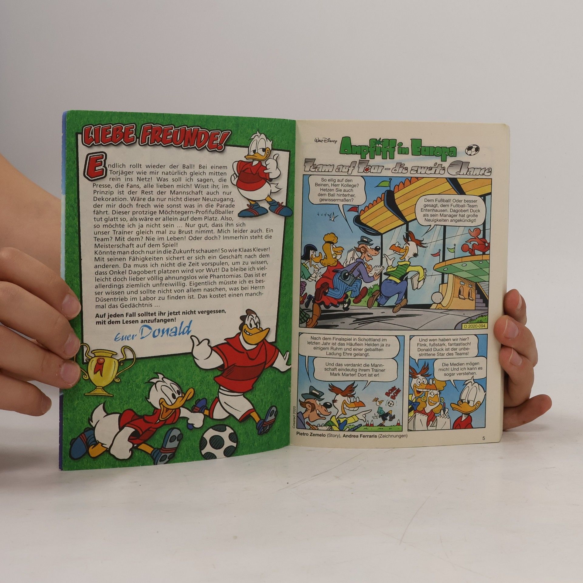 Walt Disney Lustiges Taschenbuch 546. Anpfiff in Europa