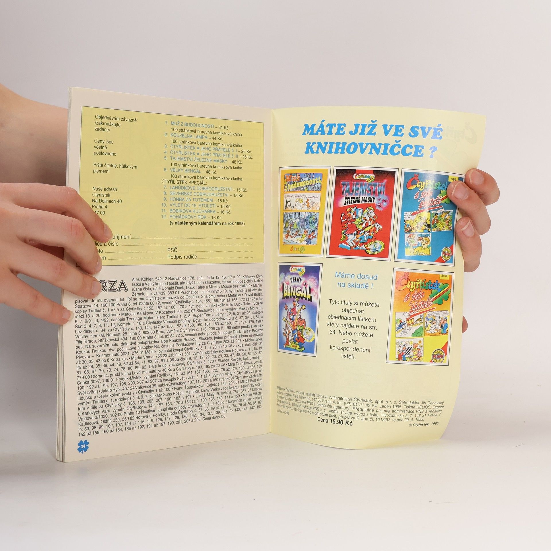 Various authors Čtyřlístek 227, 1/1995. Vábení měsíce
