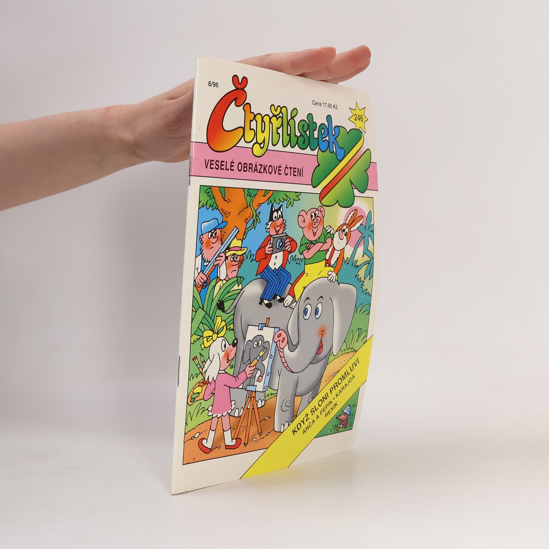 Collectif d'auteurs Čtyřlístek 8/96. Číslo 246. Když sloni promluví