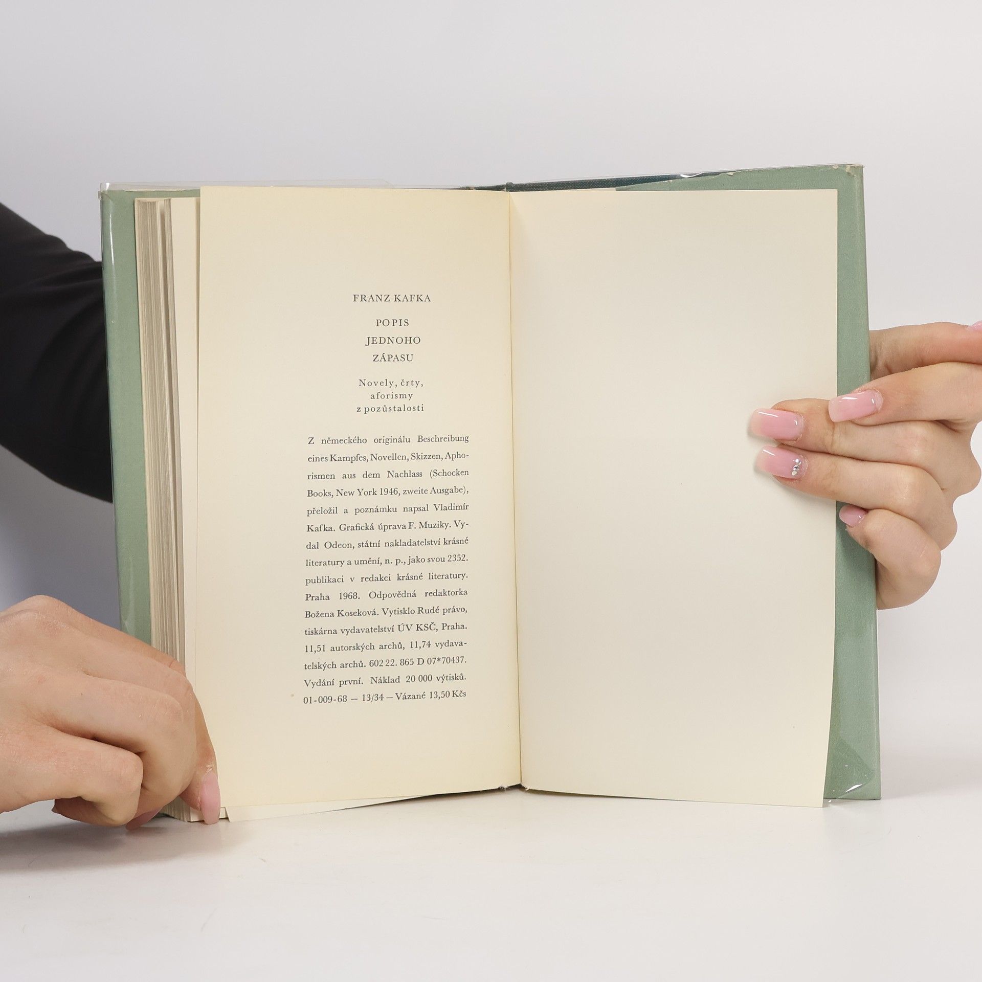 Franz Kafka Popis jednoho zápasu