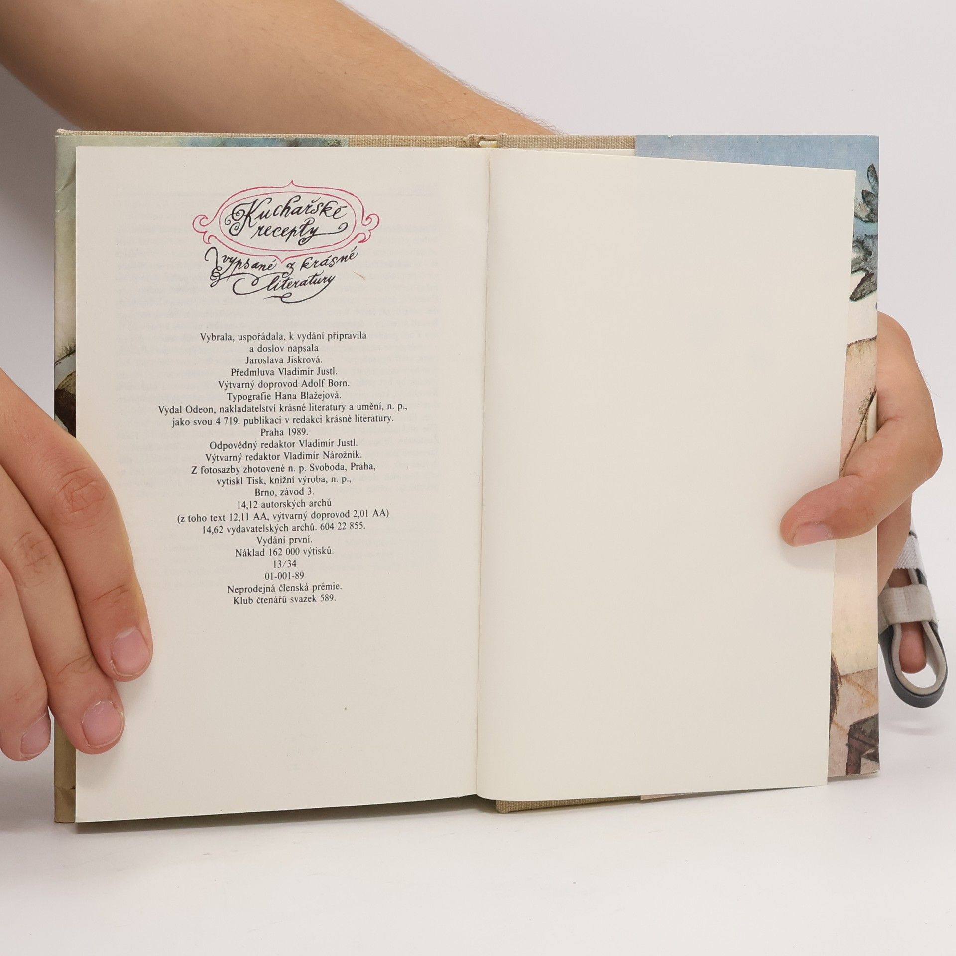 Jaroslava Jiskrová Kuchařské recepty vypsané z krásné literatury