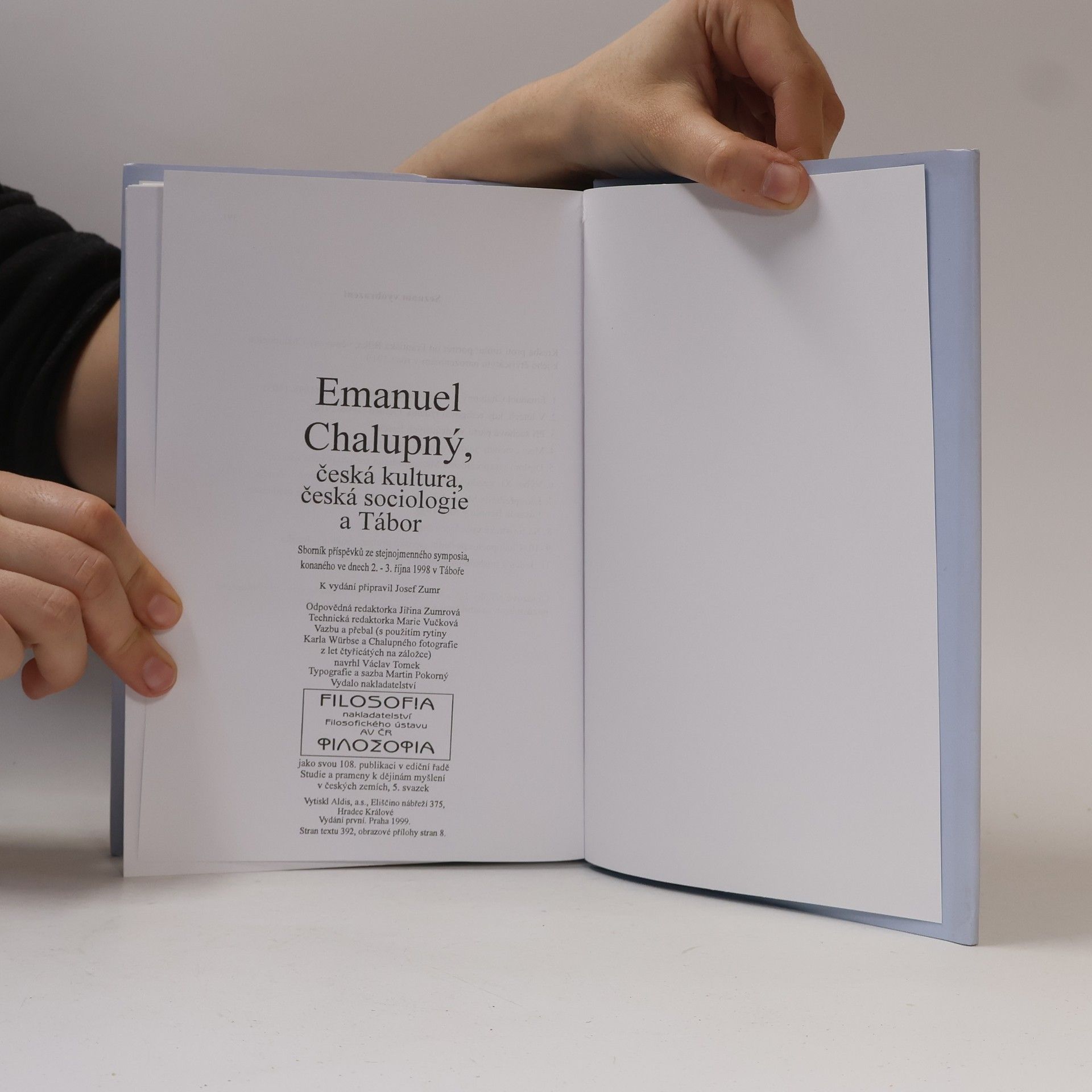 Josef Zumr Emanuel Chalupný, česká kultura, česká sociologie a Tábor