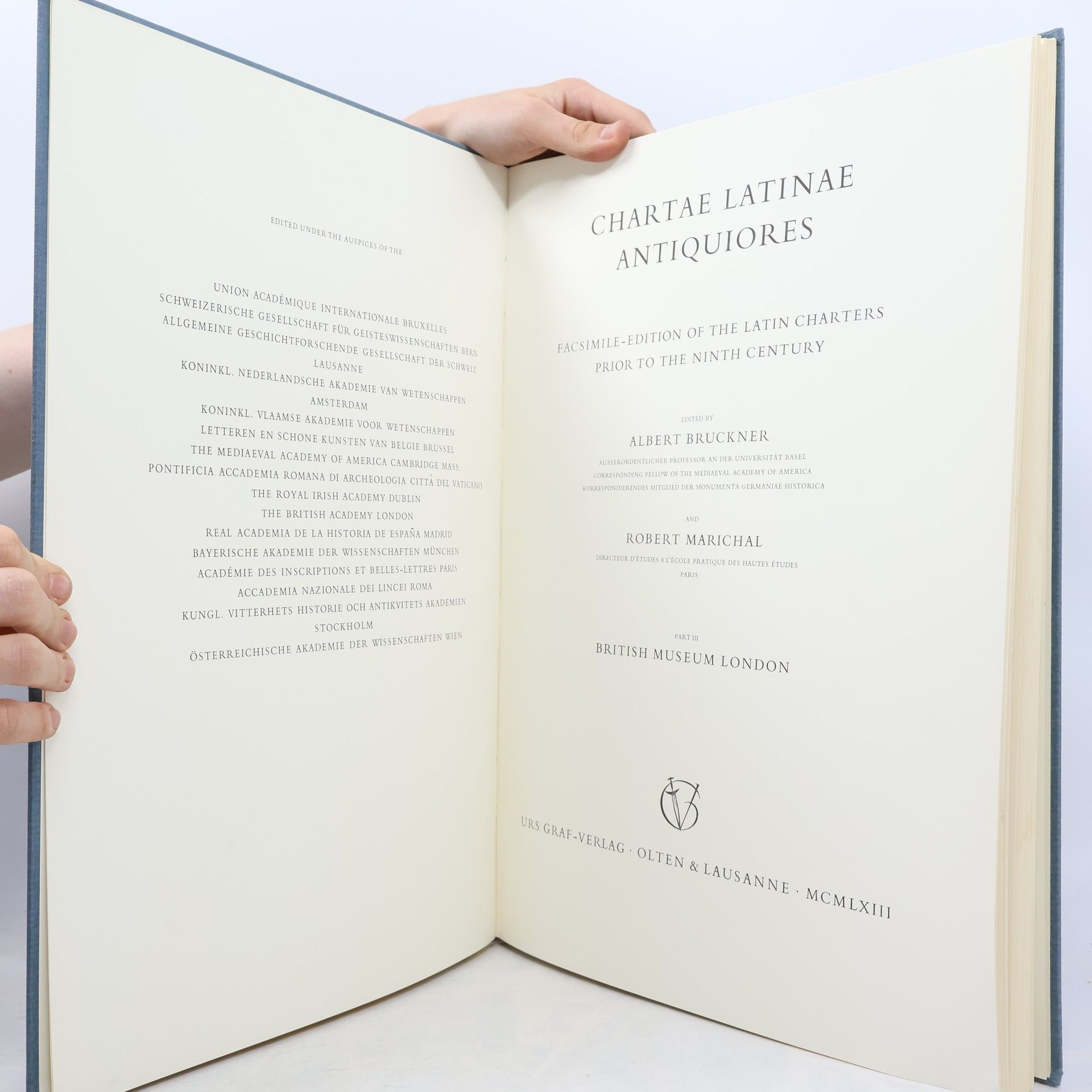 Albert Bruckner Chartae Latinae antiquores III