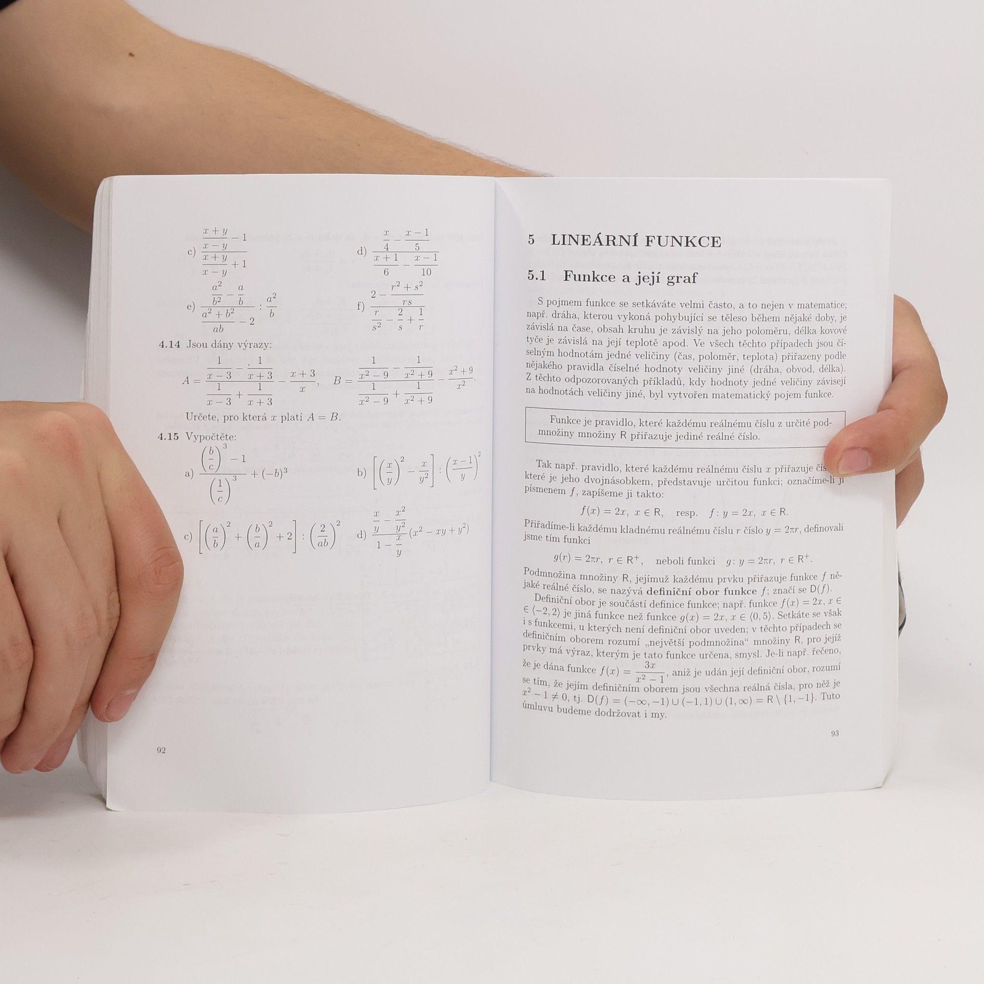 Emil Calda Matematika pro netechnické obory SOŠ a SOU. 1. díl