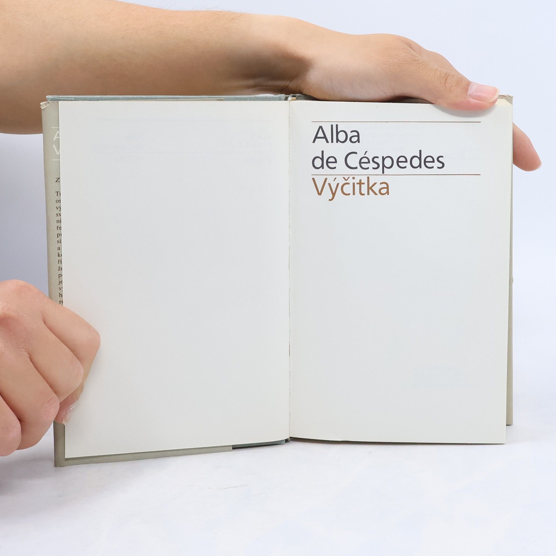 Alba de Céspedes Výčitka