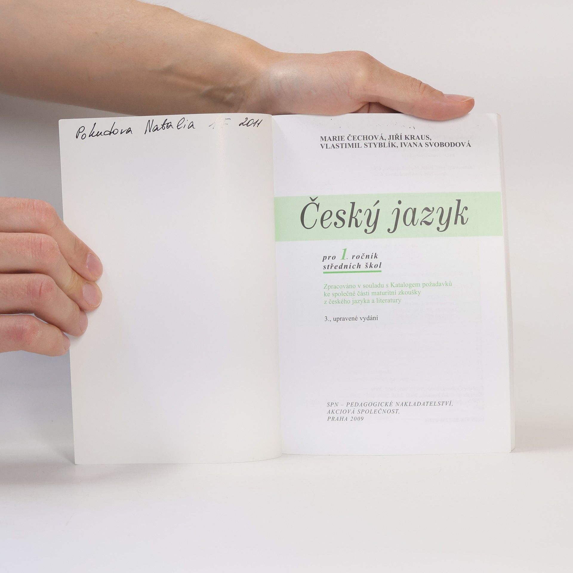 Marie Čechová Český jazyk pro 1. ročník středních škol