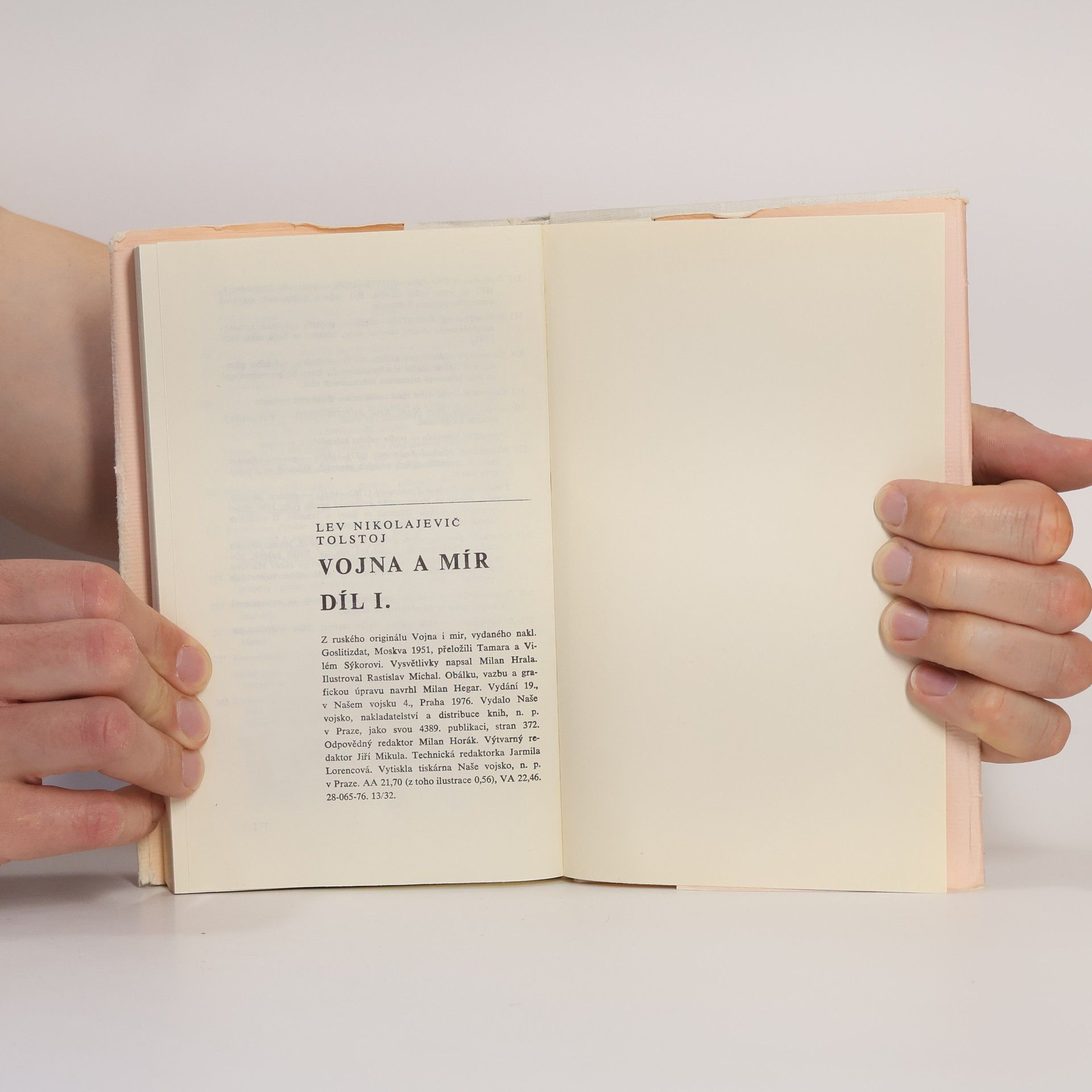 Lew Nikolajewitsch Tolstoi Vojna a Mír I.