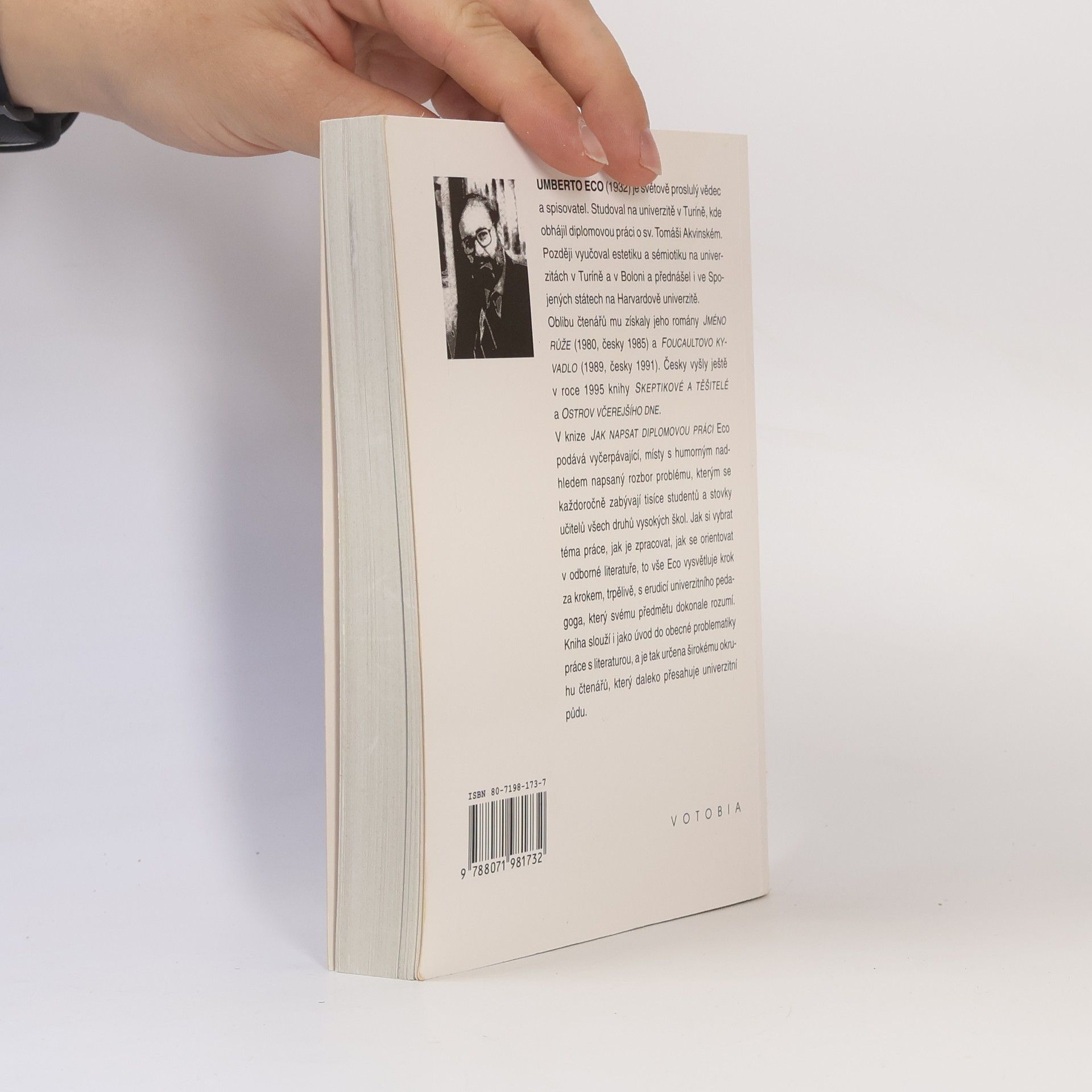 Umberto Eco Jak napsat diplomovou práci