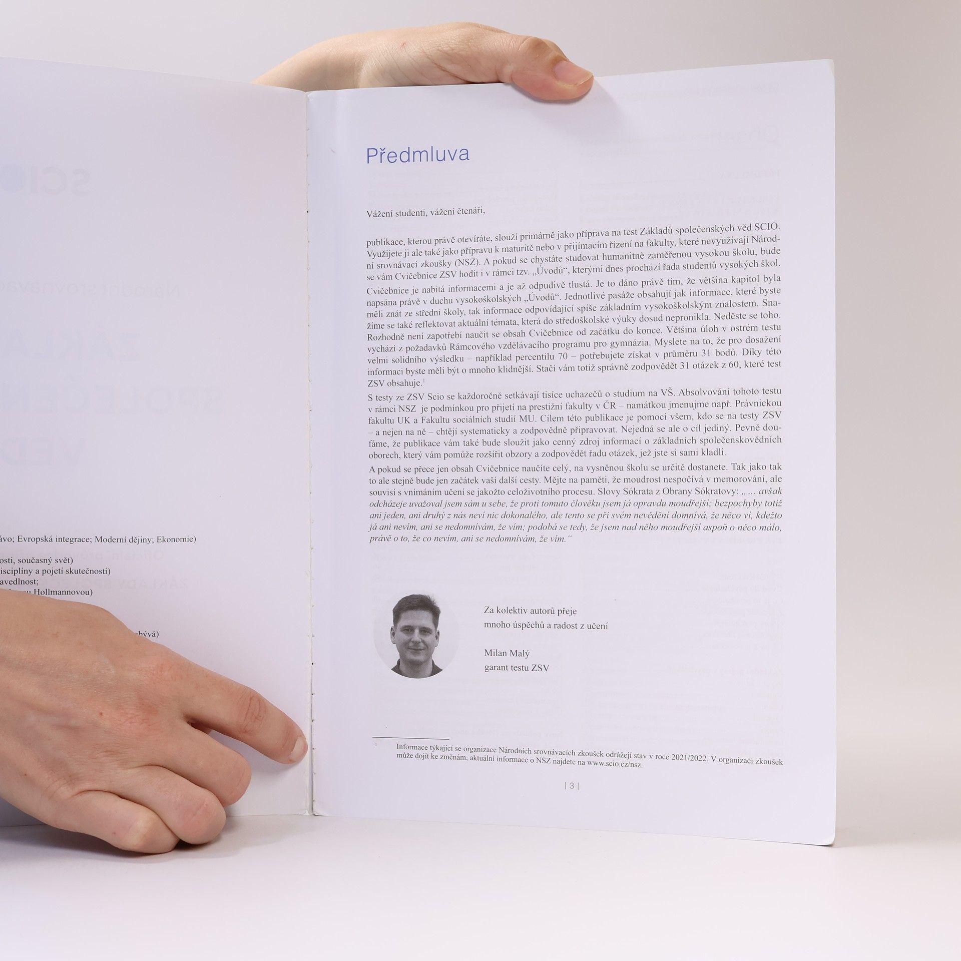 Tomáš Habermann Národní srovnávací zkoušky : základy společenských věd : oficiální průvodce přípravou na test : základy společenských věd SCIO na VŠ