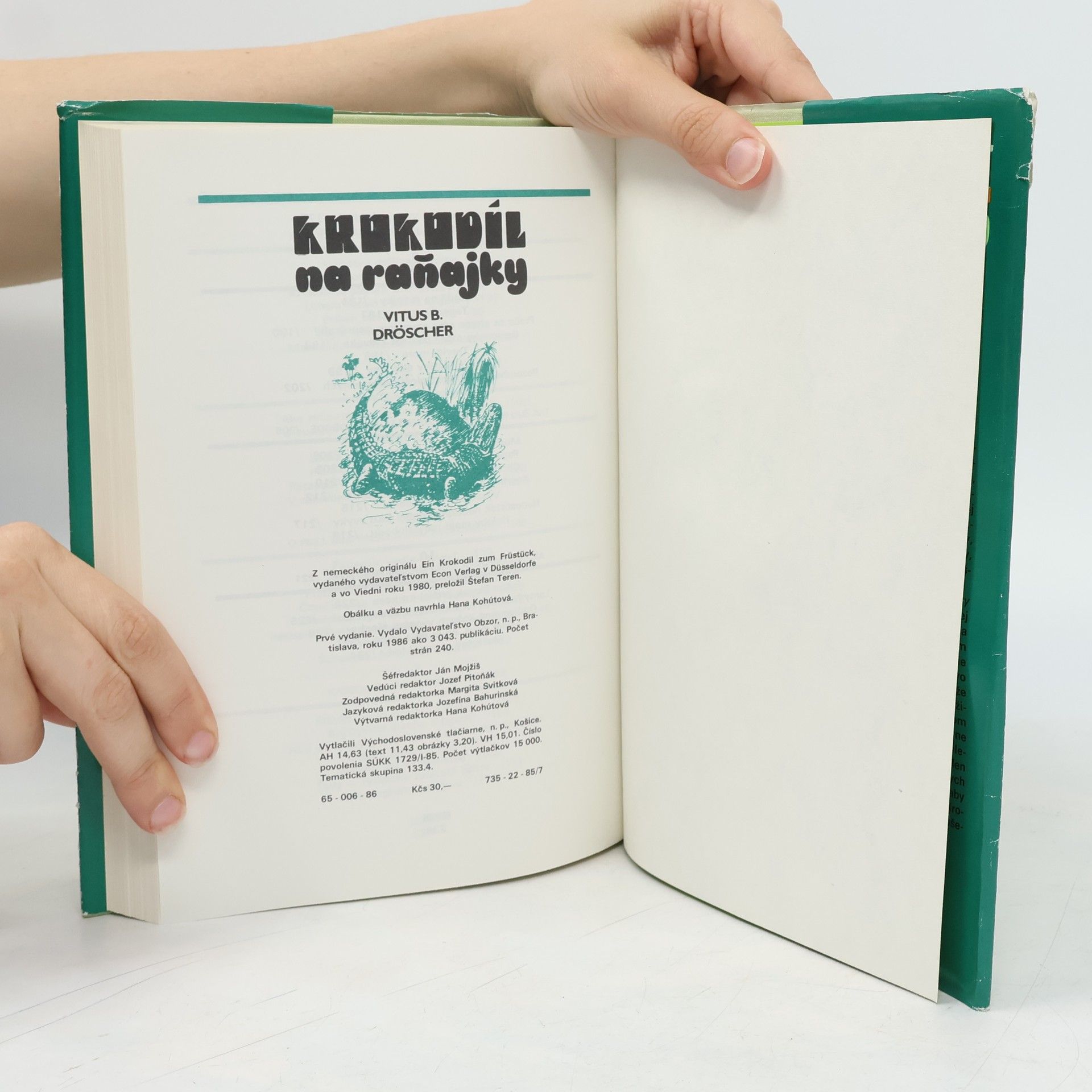 Vitus B. Dröscher Krokodíl na raňajky