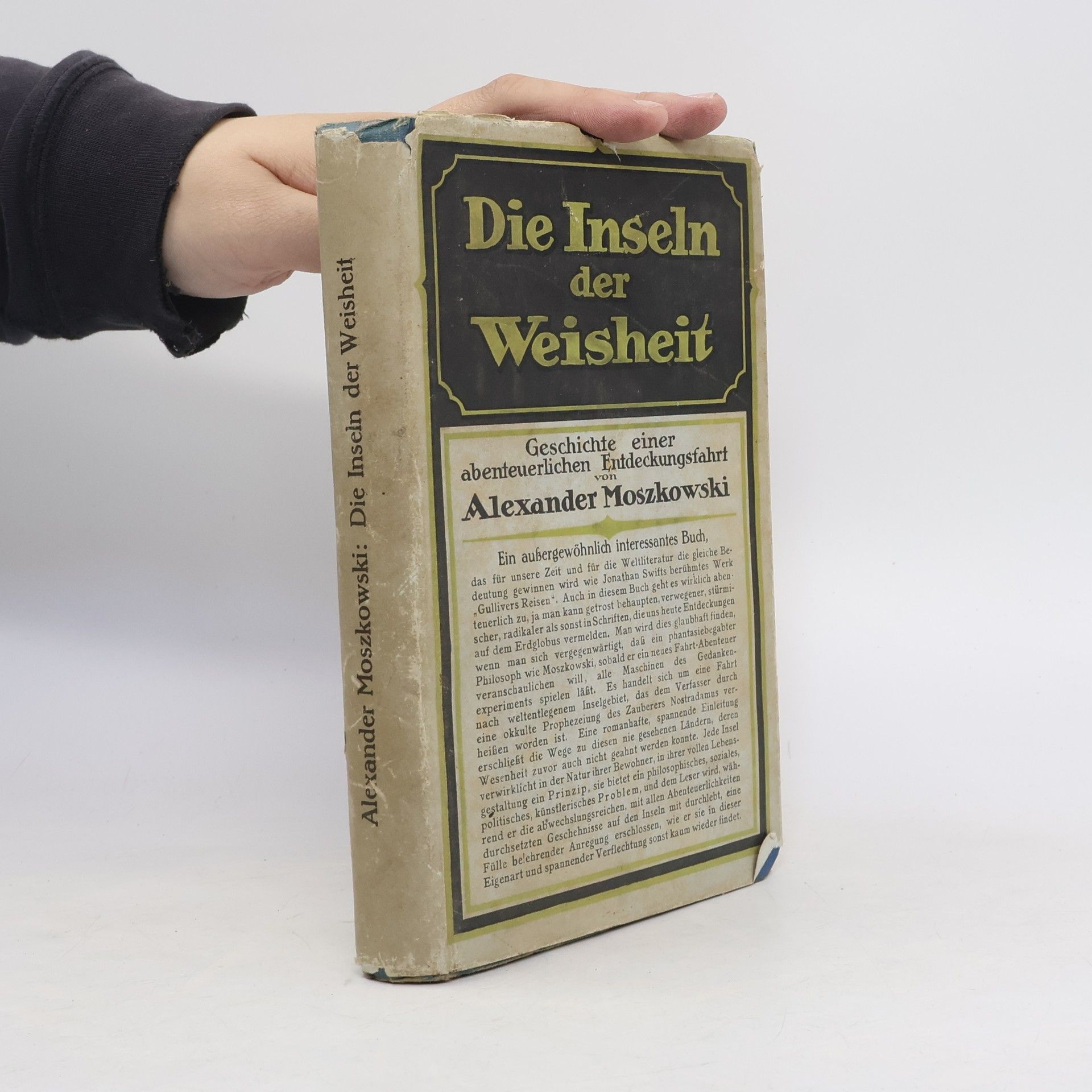 Alexander Moszkowski Die Inseln der Weisheit