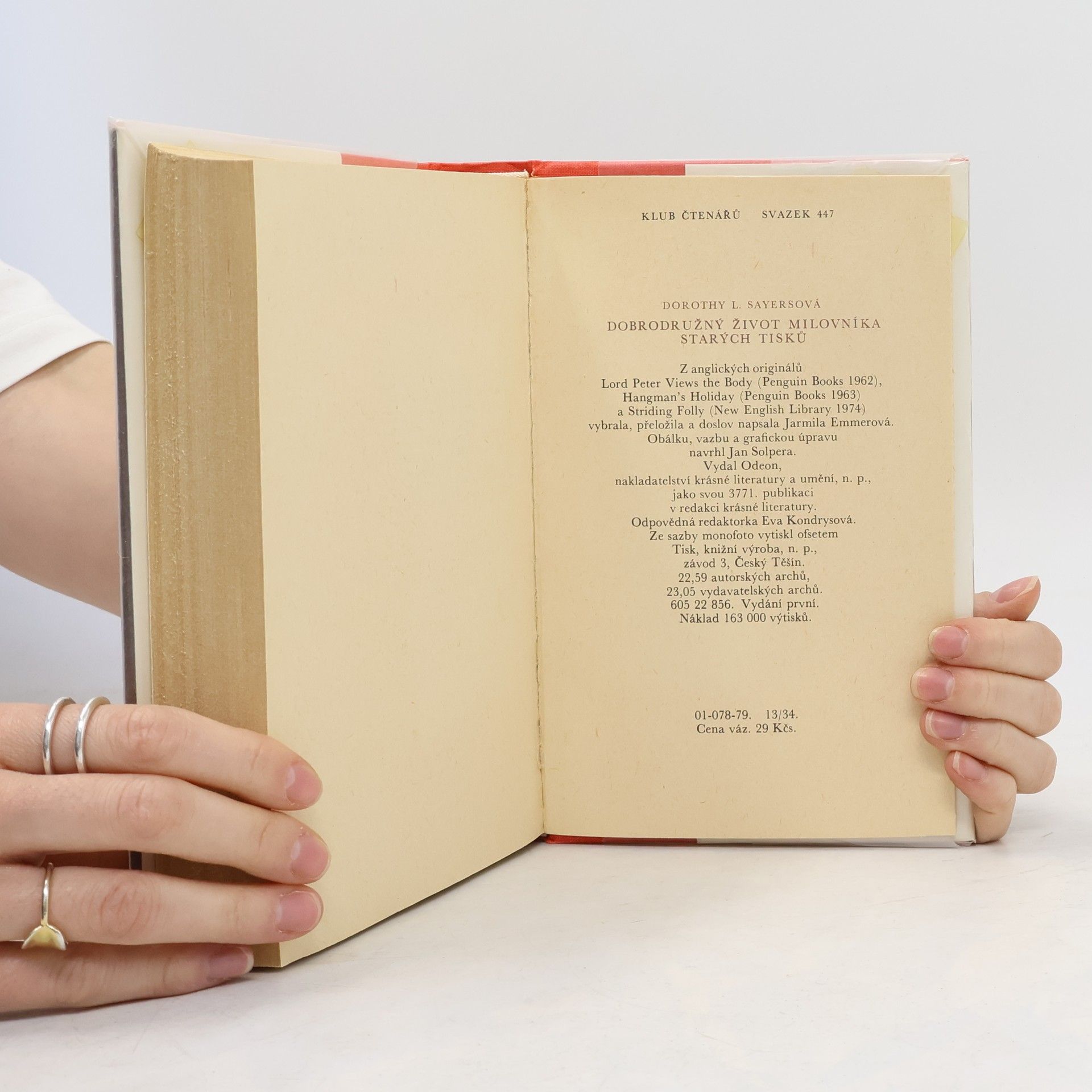 Dorothy L. Sayers Dobrodružný život milovníka starých tisků