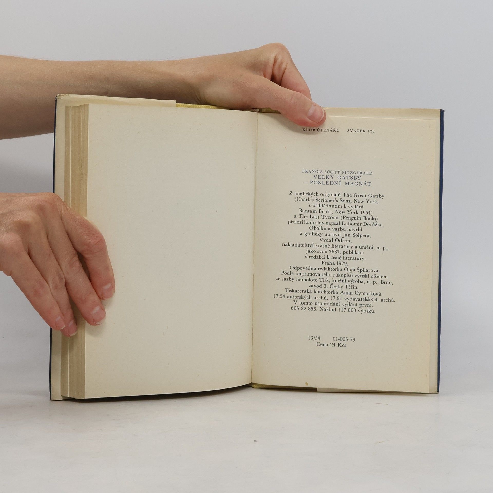 Francis Scott Fitzgerald Velký Gatsby. Poslední magnát