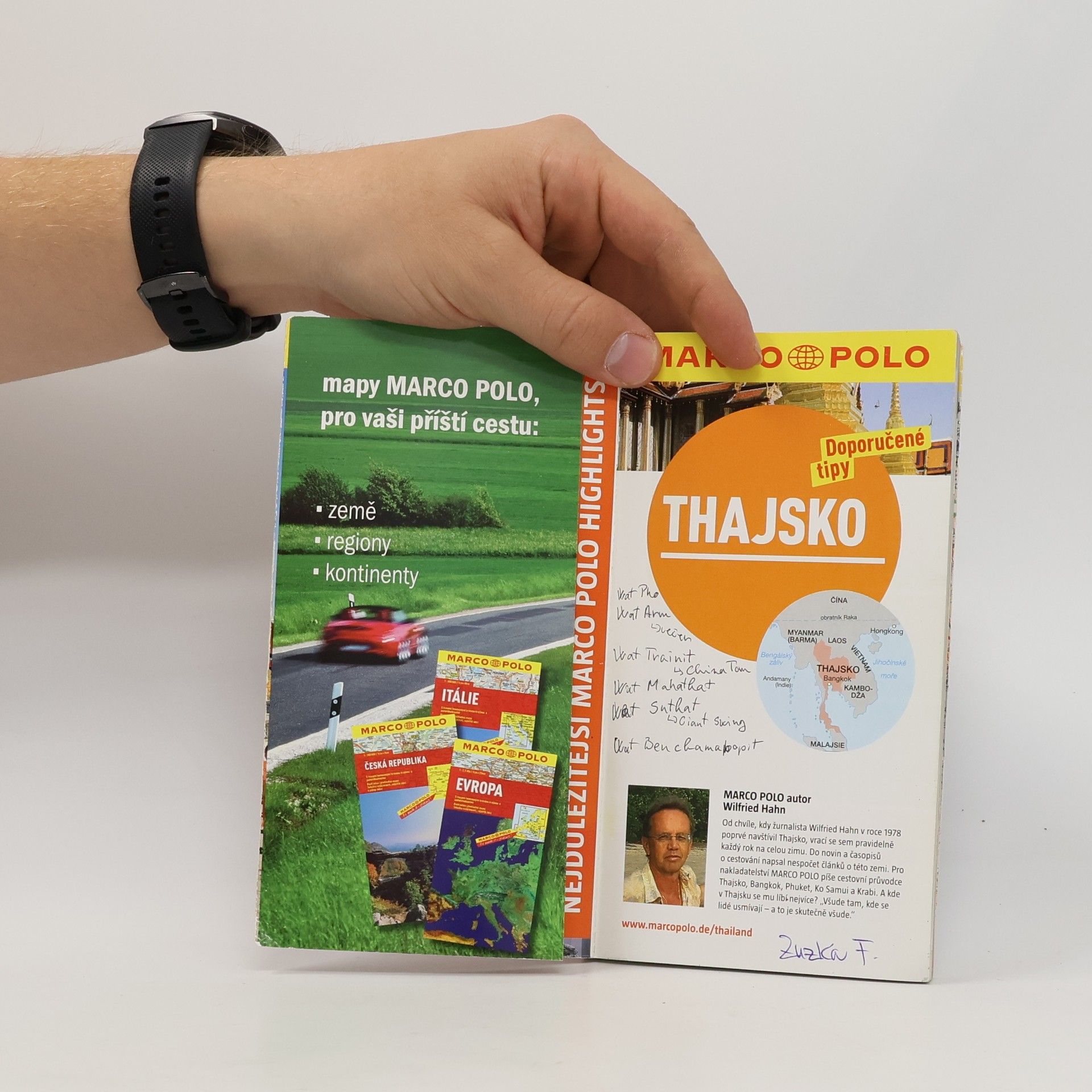 Wilfried Hahn Thajsko. Doporučené tipy. Se skládací mapou a cestovním atlasem