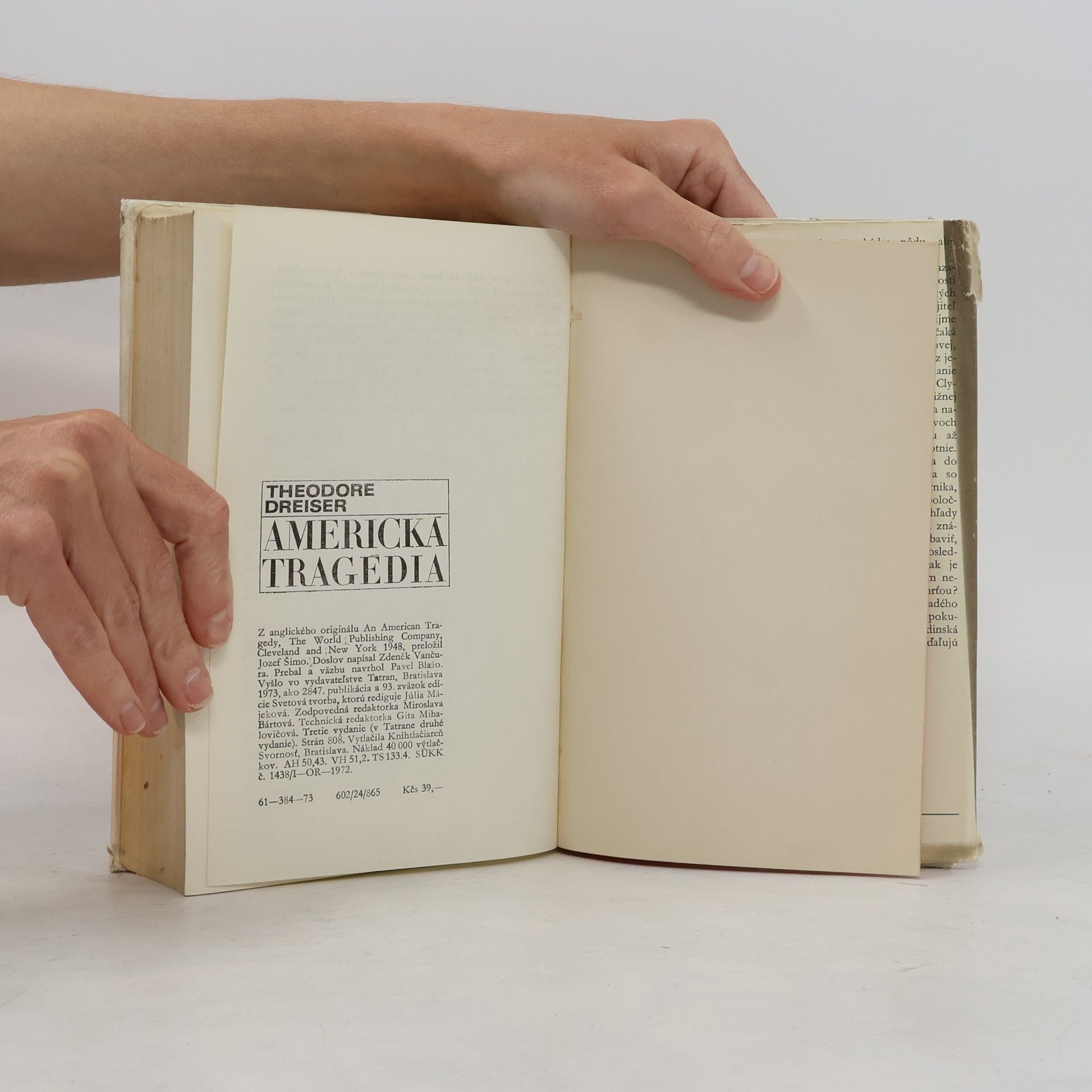 Theodore Dreiser Americká tragédia