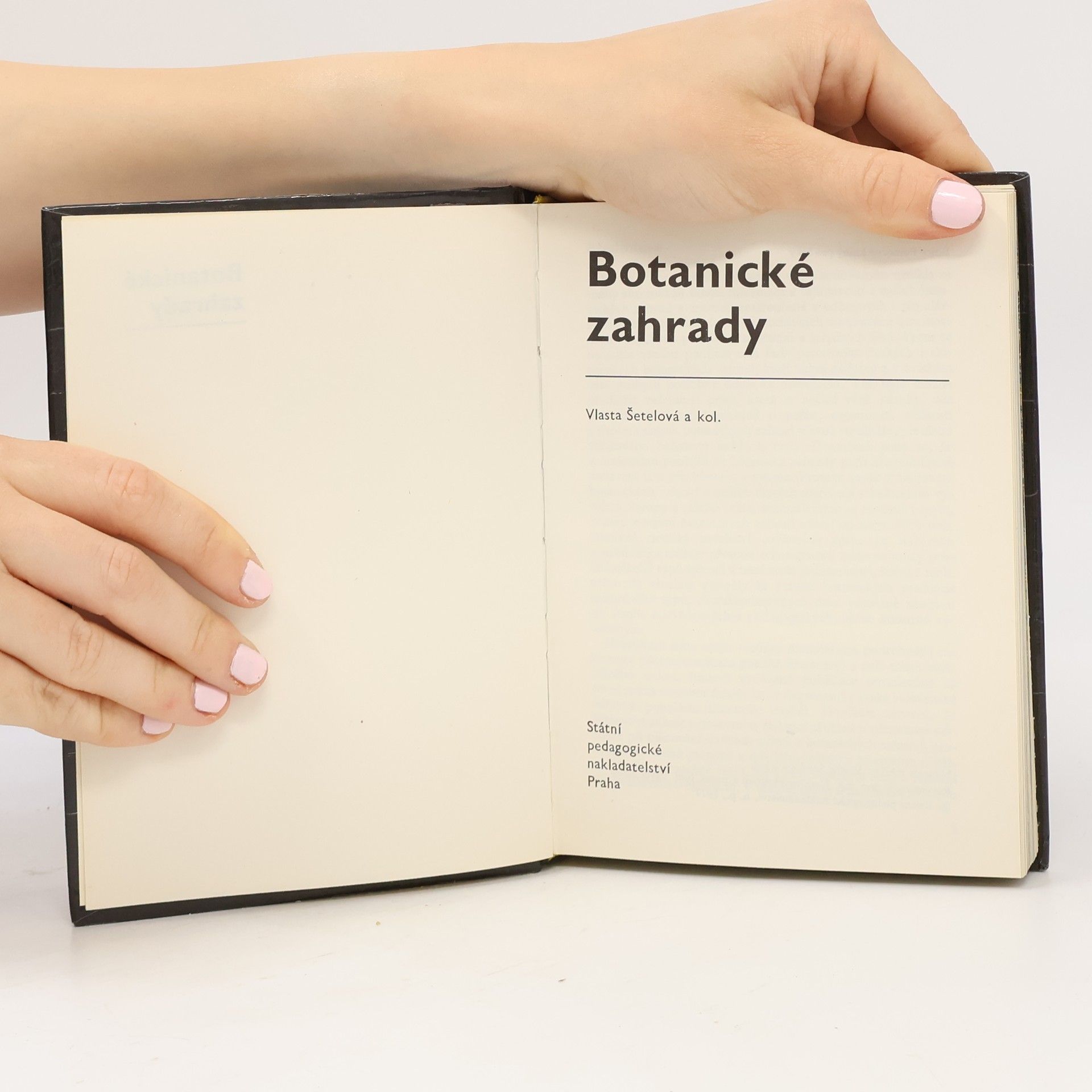 Vlasta Šetelová Botanické zahrady