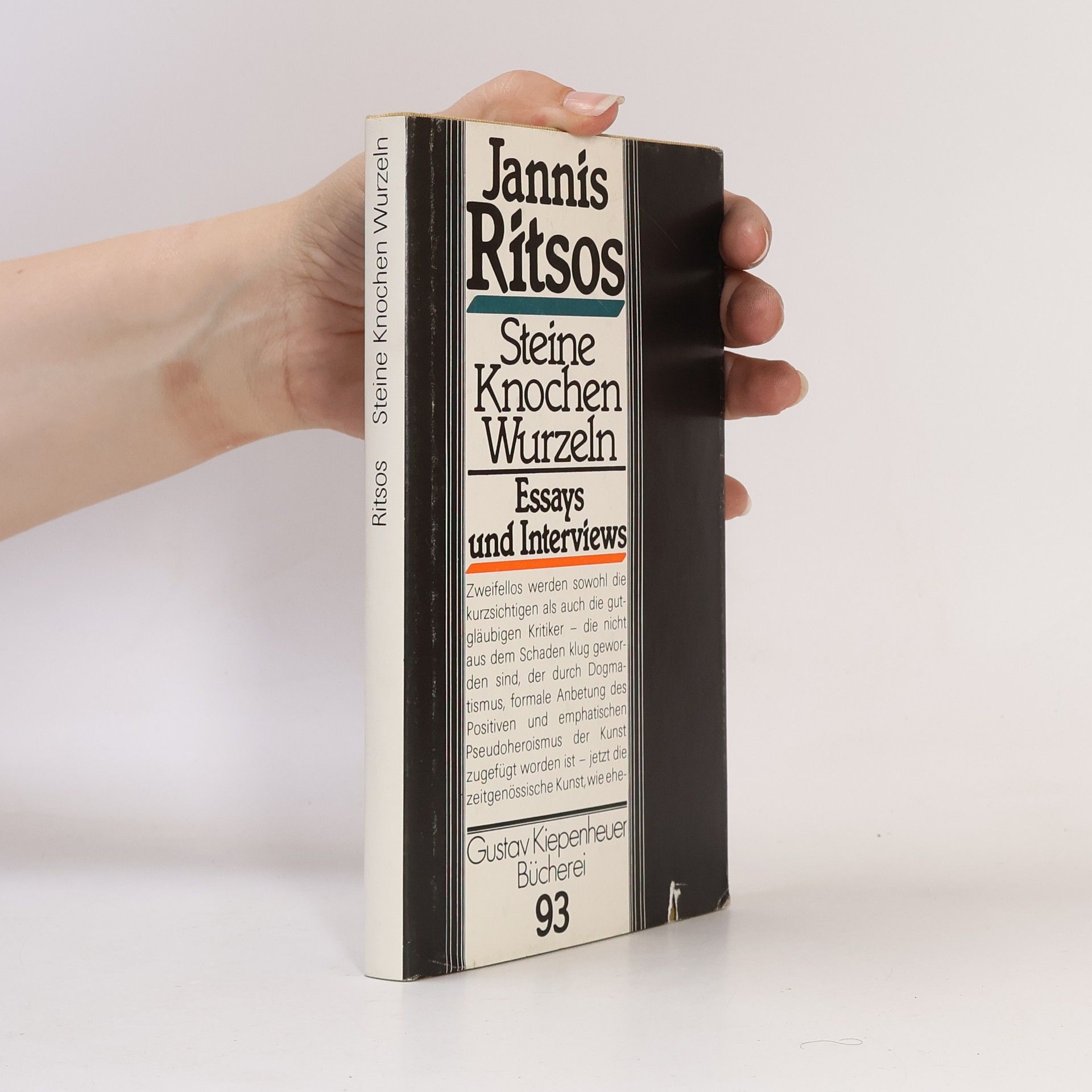 Jannis Ritsos Steine, Knochen, Wurzeln