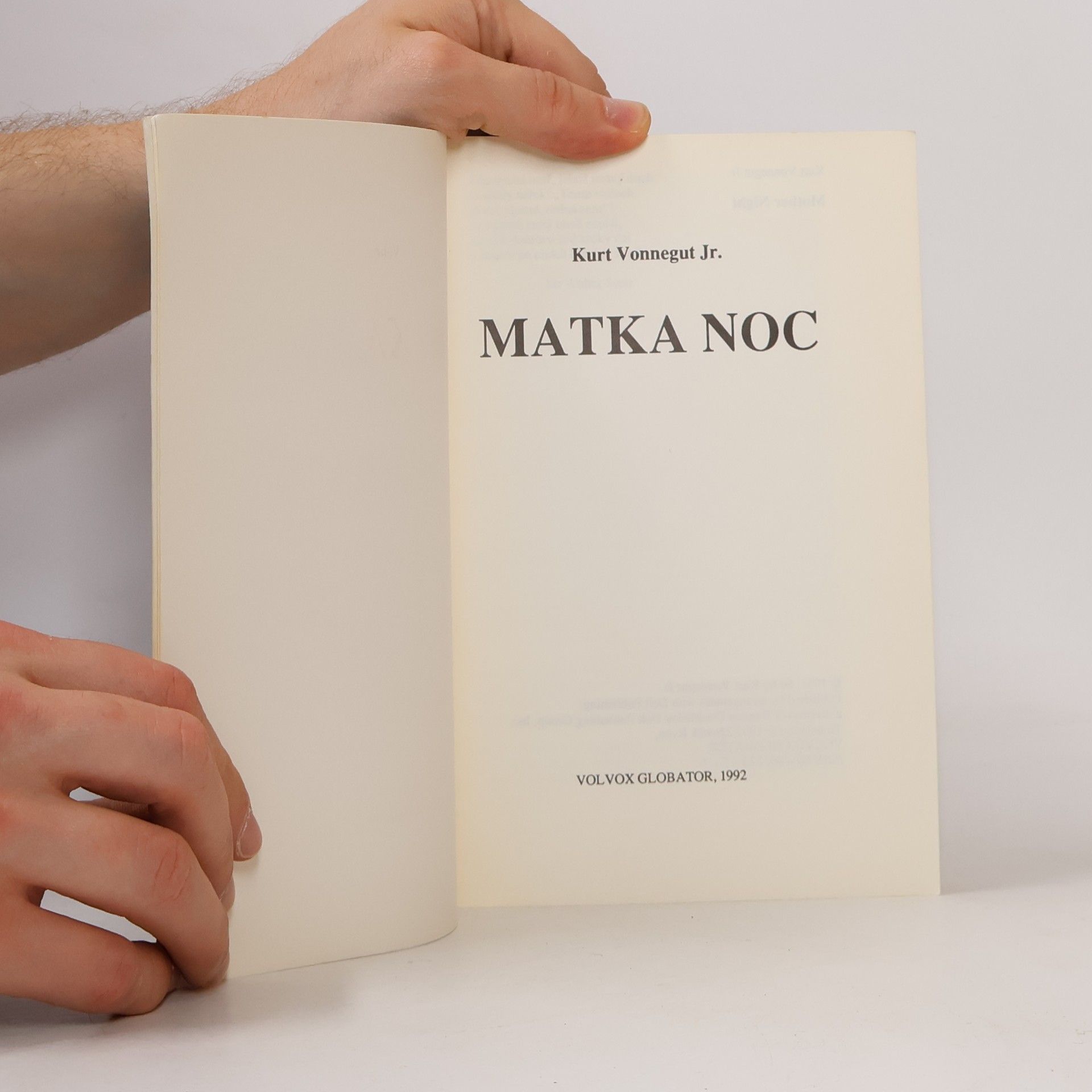 Kurt Vonnegut Matka Noc