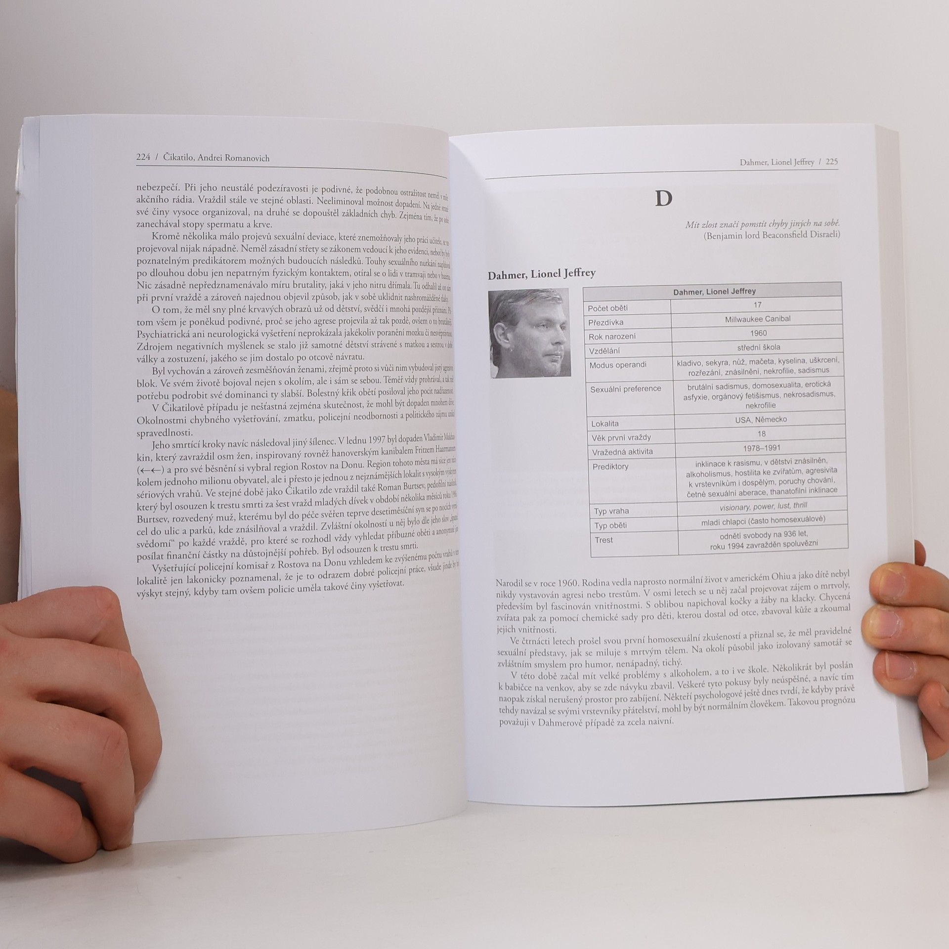 Andrej Drbohlav Psychologie sériových vrahů