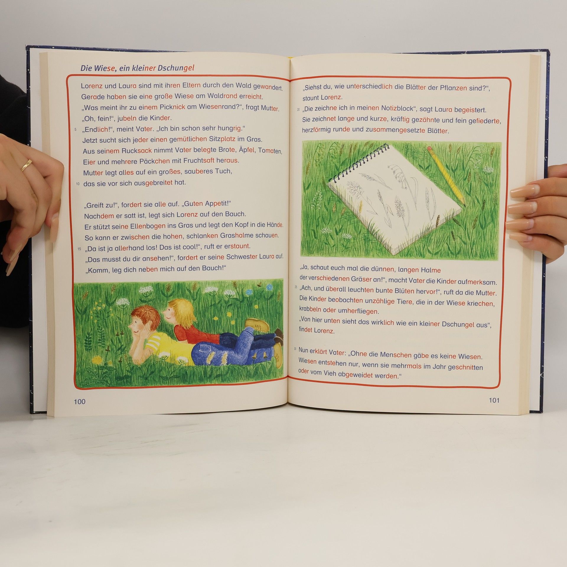 Irene Fink 2. Schuljahr, Lesen in Silben