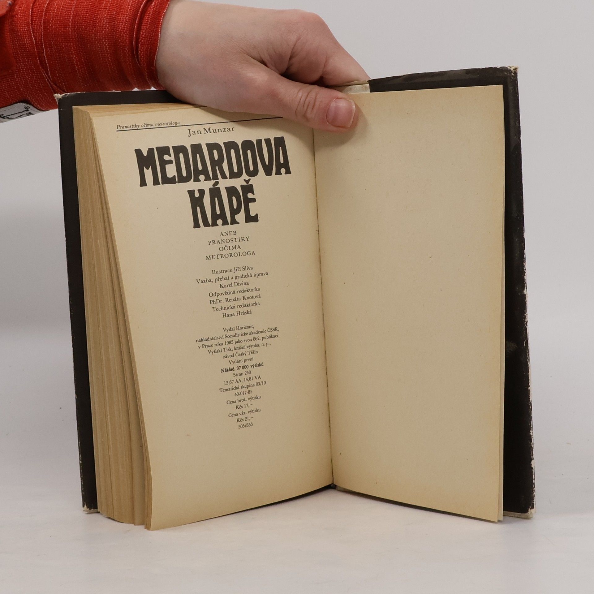 Jiří Slíva Medardova Kápě aneb Pranostiky očima meteorologa