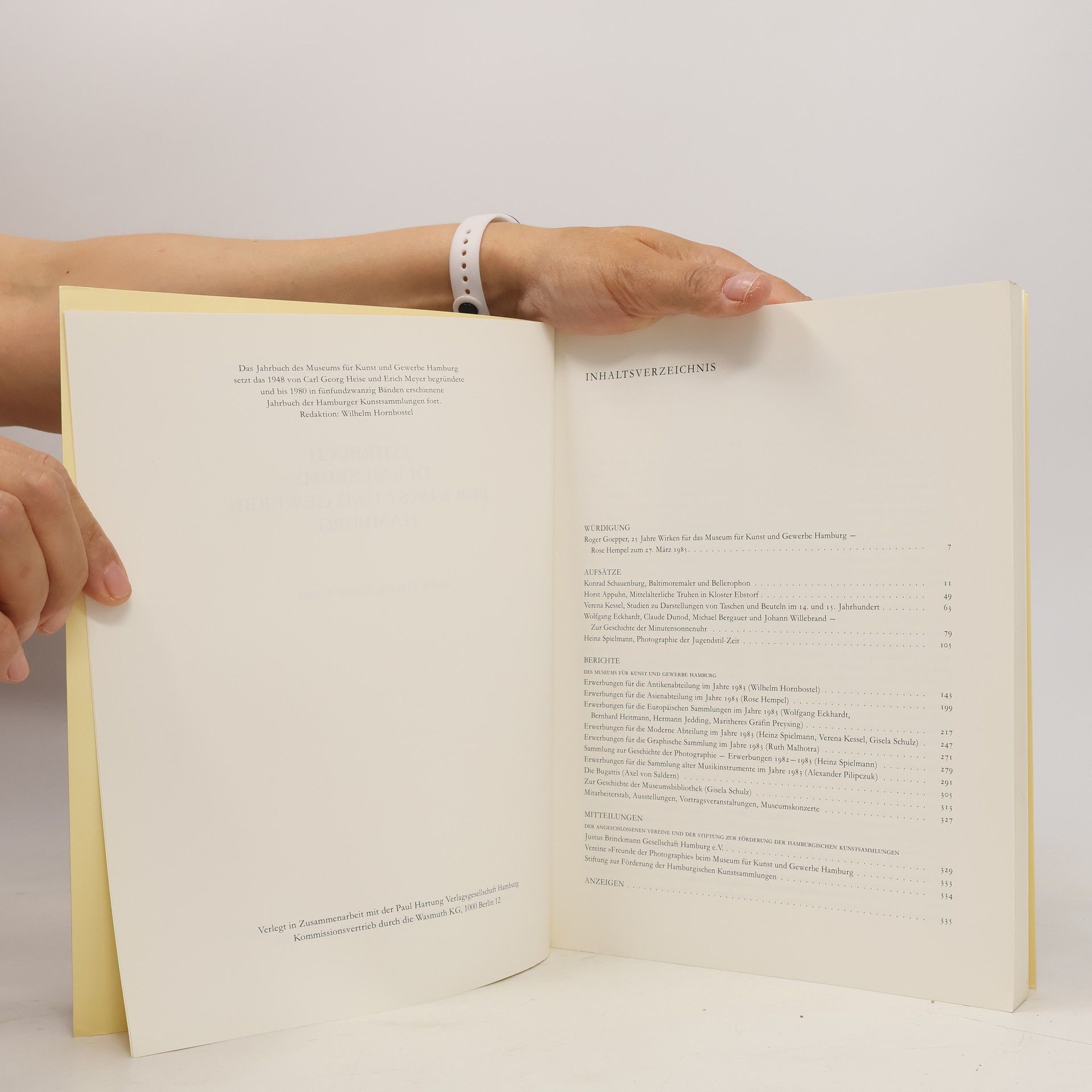 Autorenkollektiv Jahrbuch des Museums für Kunst und Gewerbe Hamburg 3/1984