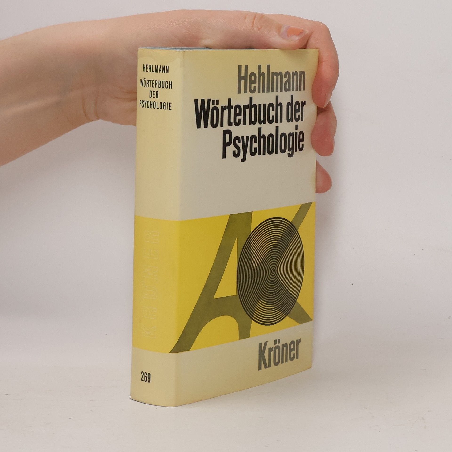 Wilhelm Hehlmann Wörterbuch der Psychologie