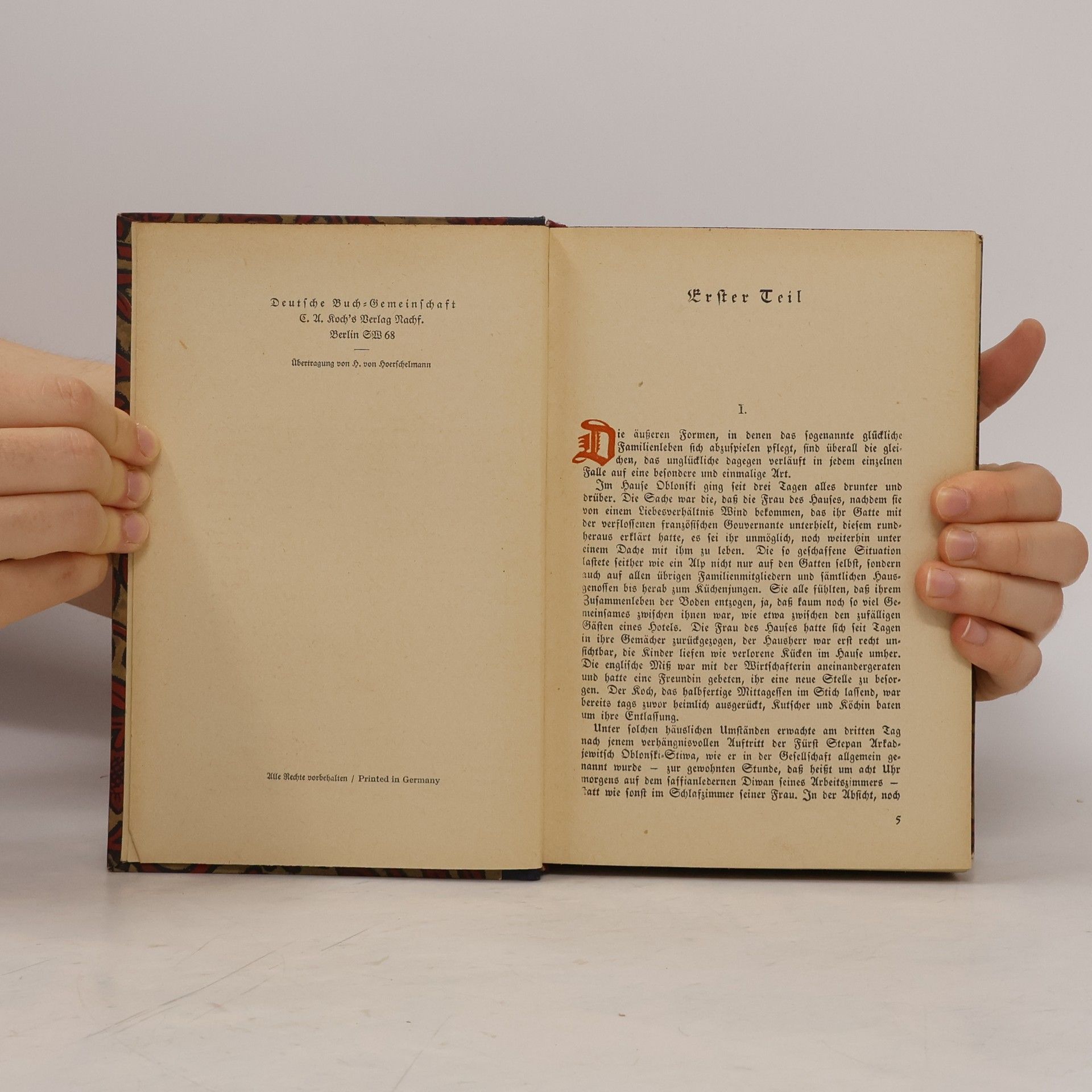 Lew Nikolajewitsch Tolstoi Anna Karenina I