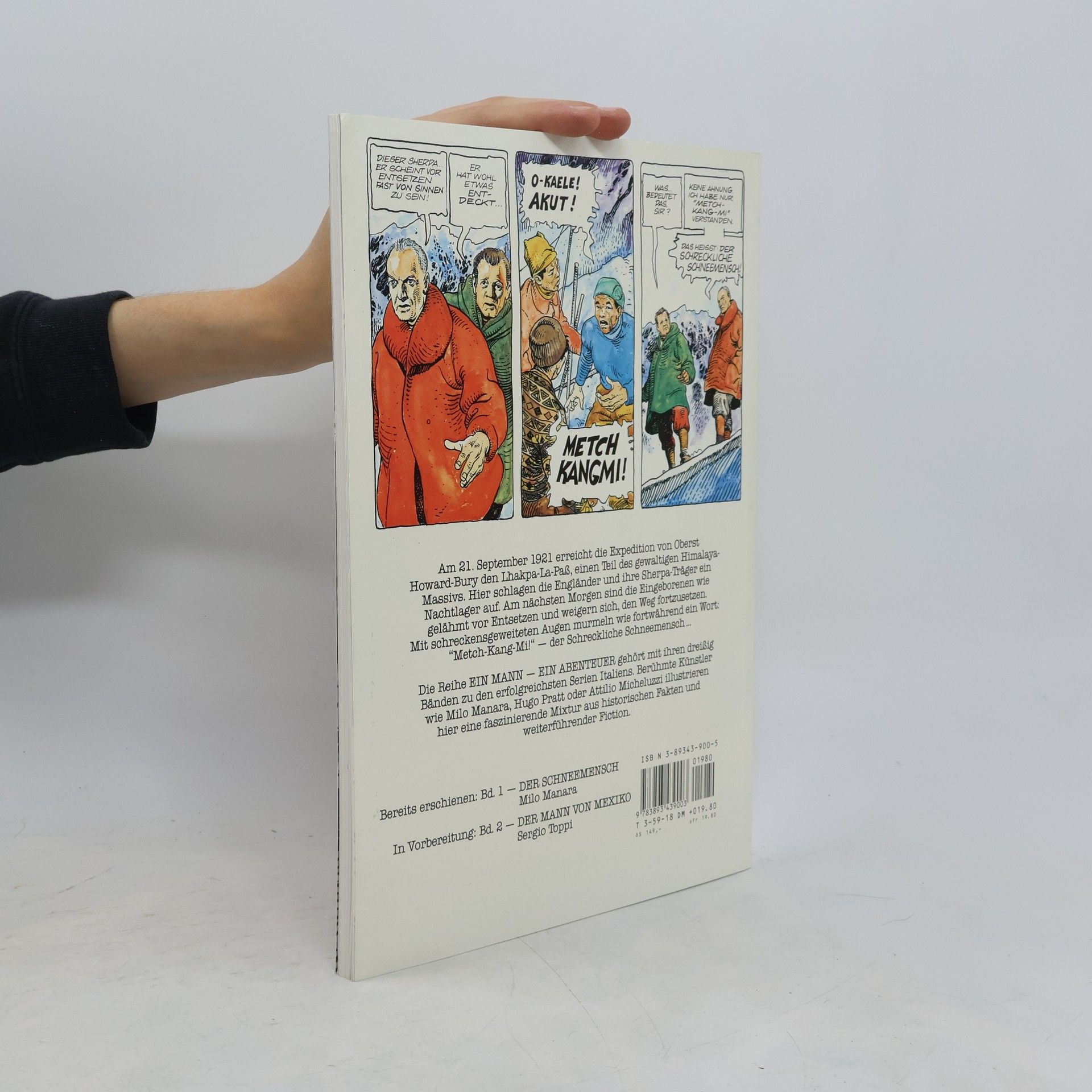 Milo Manara Ein Mann ein Abenteuer - 1: Der Schneemensch