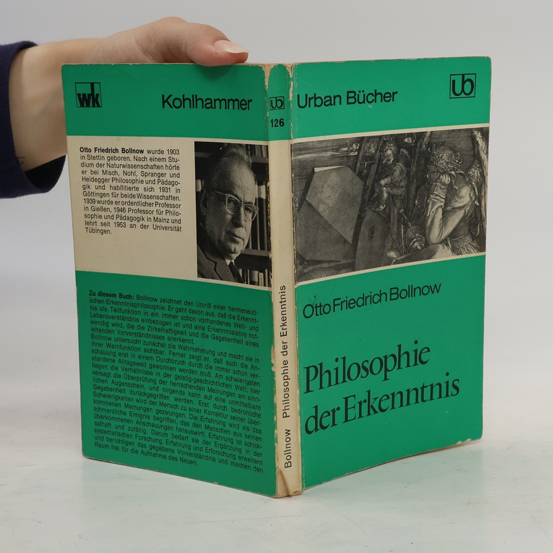 Otto Friedrich Bollnow Philosophie der Erkenntnis