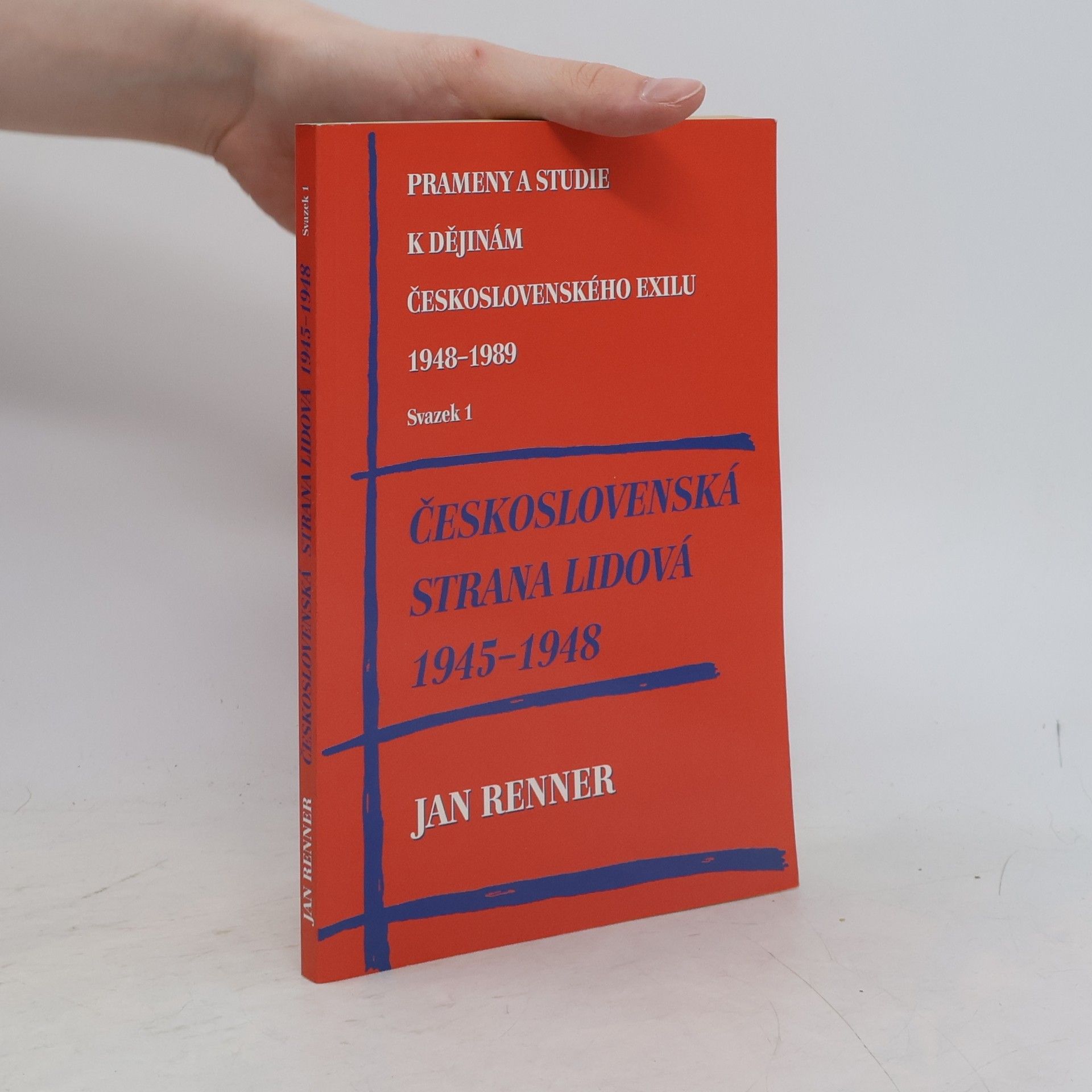 Jan Renner Československá strana lidová 1945-1948