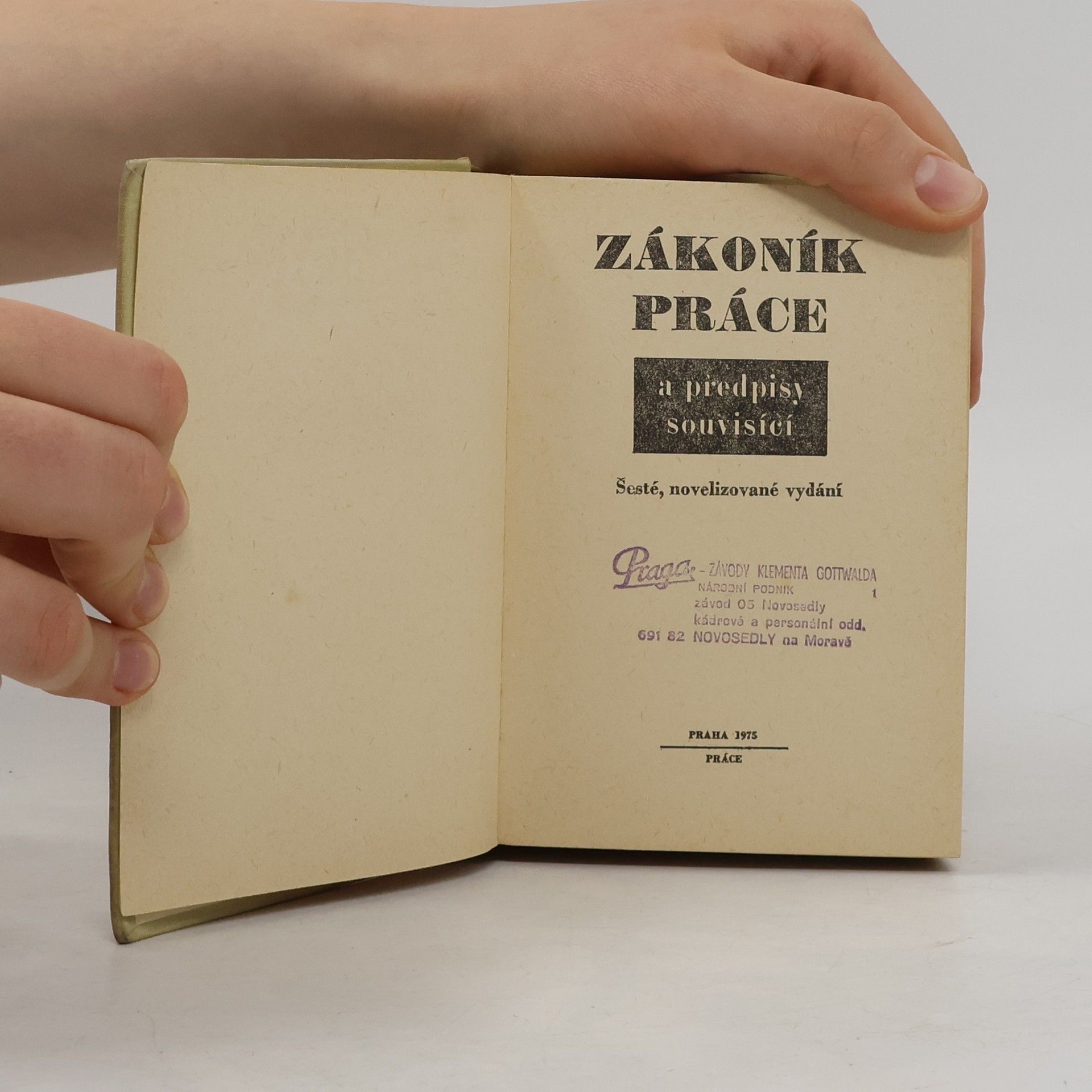 František Bernard Zákoník práce a předpisy souvisící
