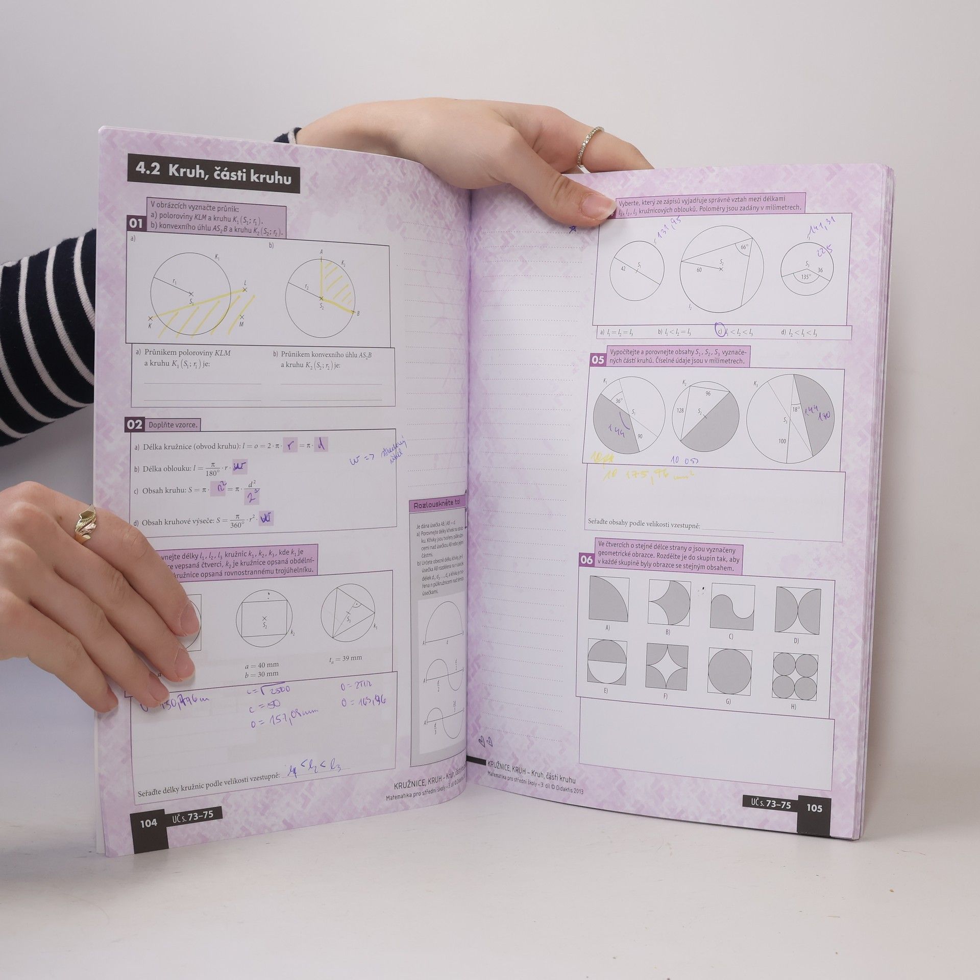 Collectif d'auteurs Matematika pro střední školy 3. díl - Planimetrie. Pracovní sešit 2