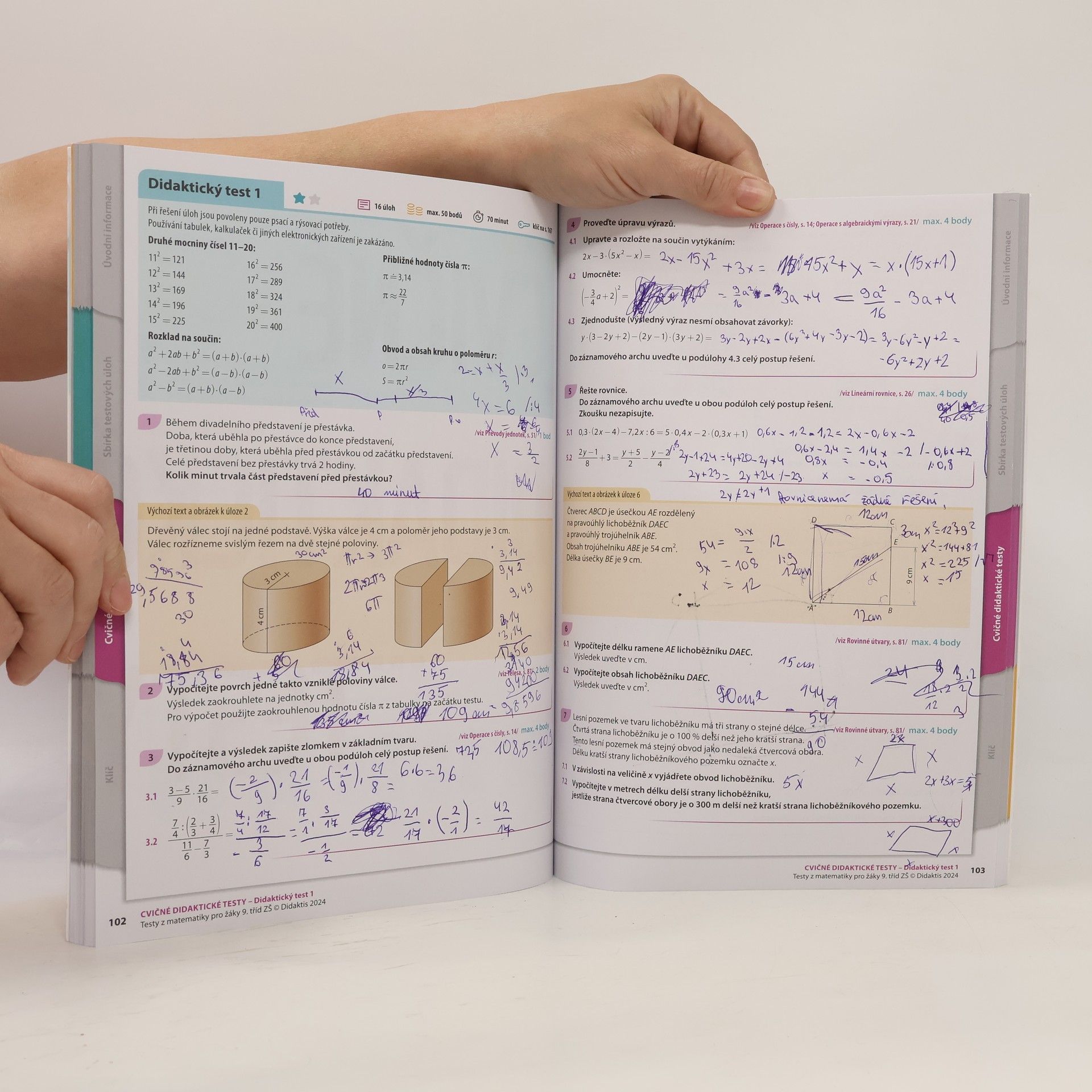Various authors Testy 2024-2025 z matematiky pro žáky 9. tříd ZŠ