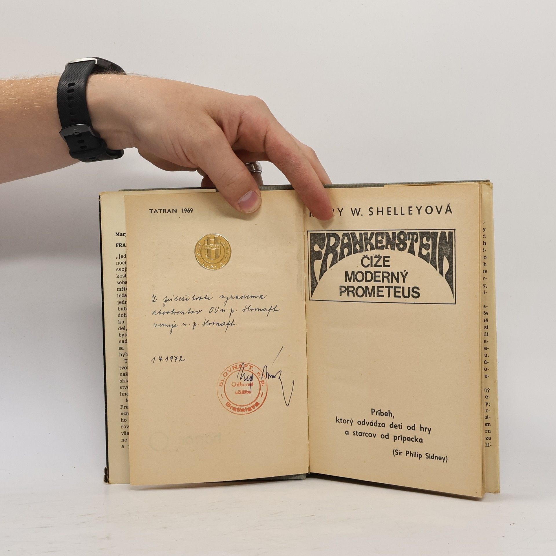 Mary Shelley Frankenstein čiže Moderný Prometeus