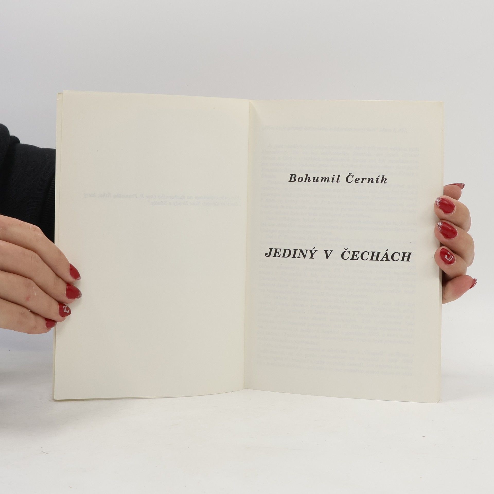 Bohumil Černík Jediný v Čechách