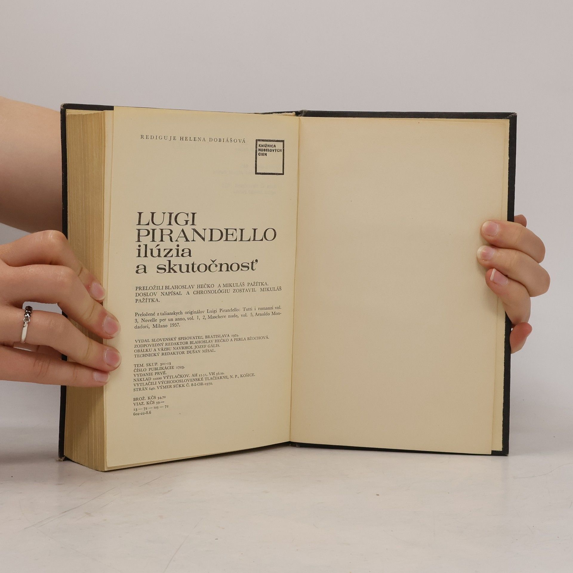 Luigi Pirandello Ilúzia a skutočnosť