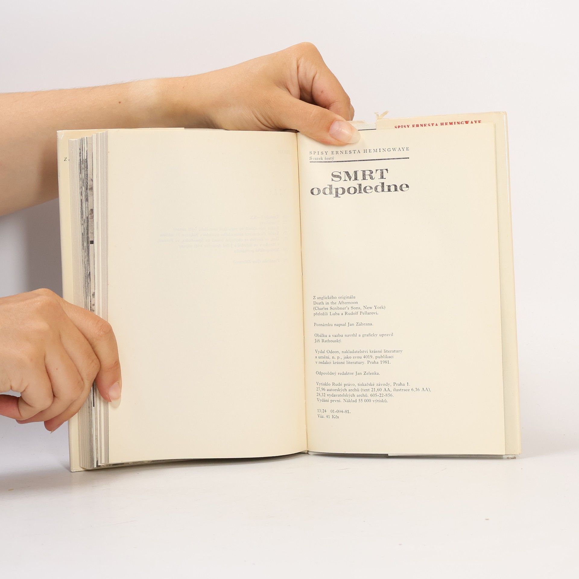 Ernest Hemingway Smrt odpoledne