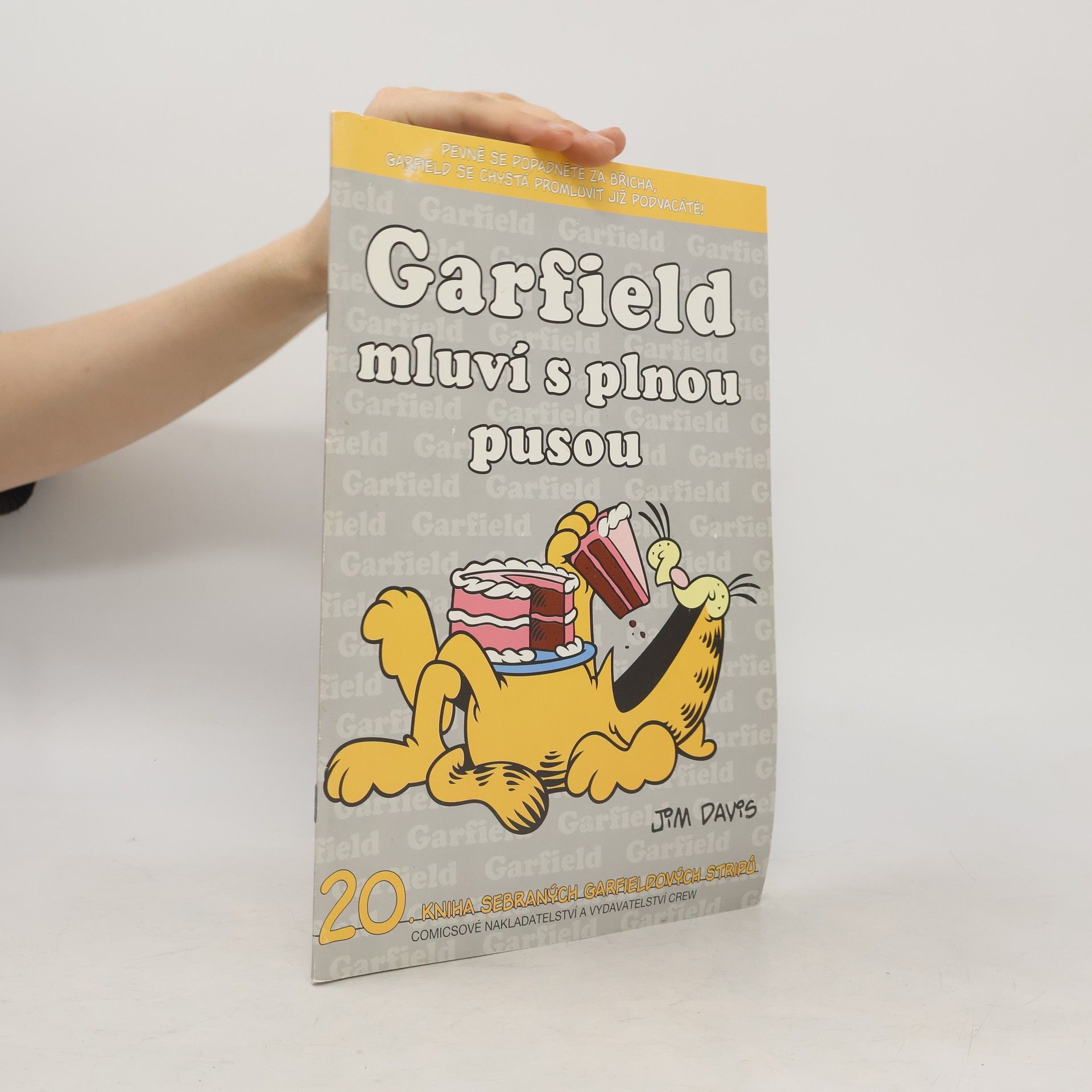Jim Davis Garfield mluví s plnou pusou