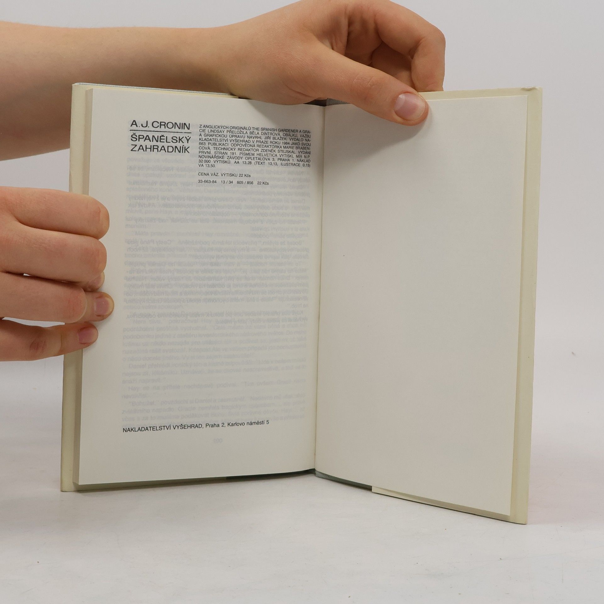 A. J. Cronin Španělský zahradník