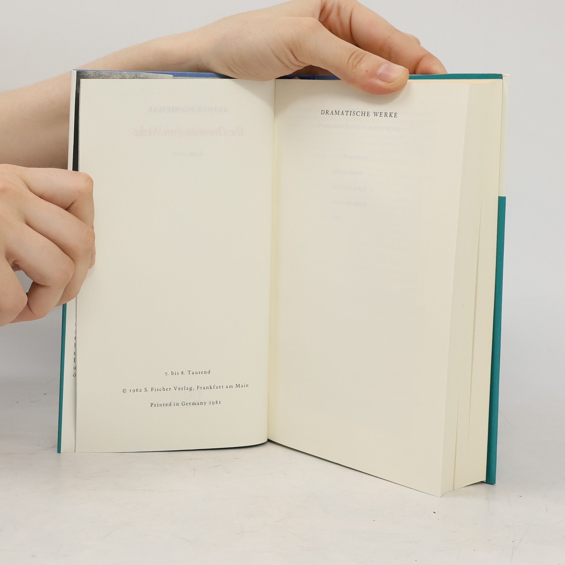 Arthur Schnitzler Die Dramatischen Werke 1-2