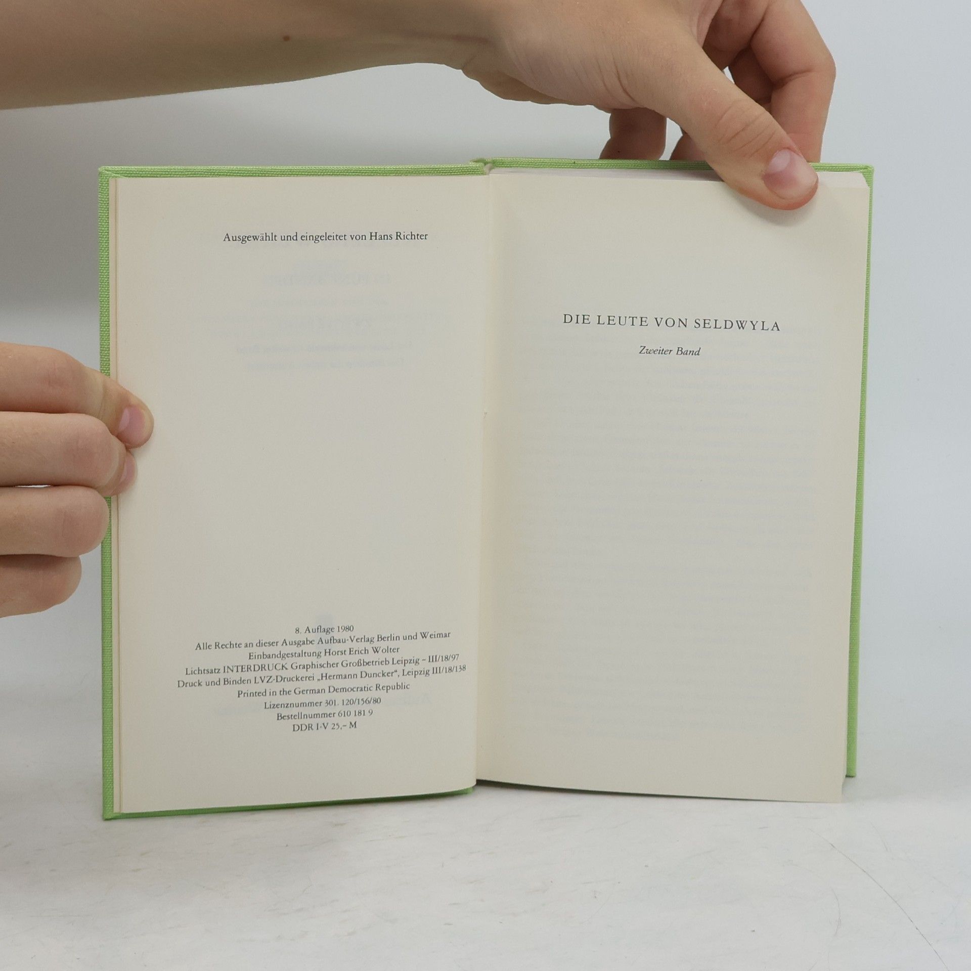 Hans Richter-Altschäffer Kellers Werke 2