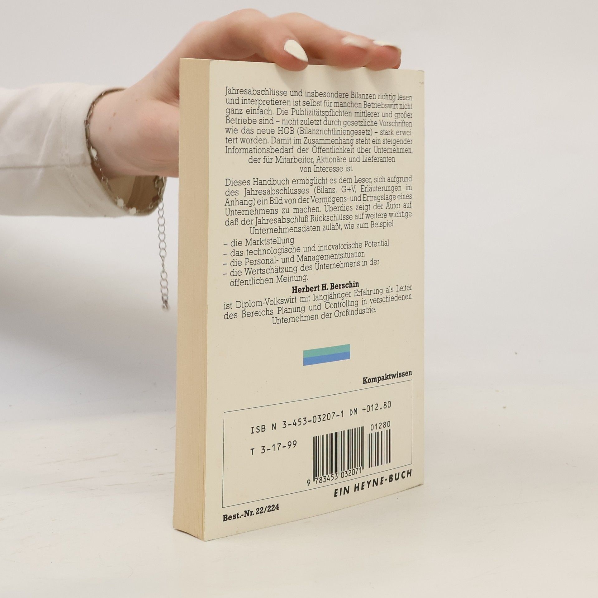 Herbert H. Berschin Bilanzen lesen und richtig interpretieren