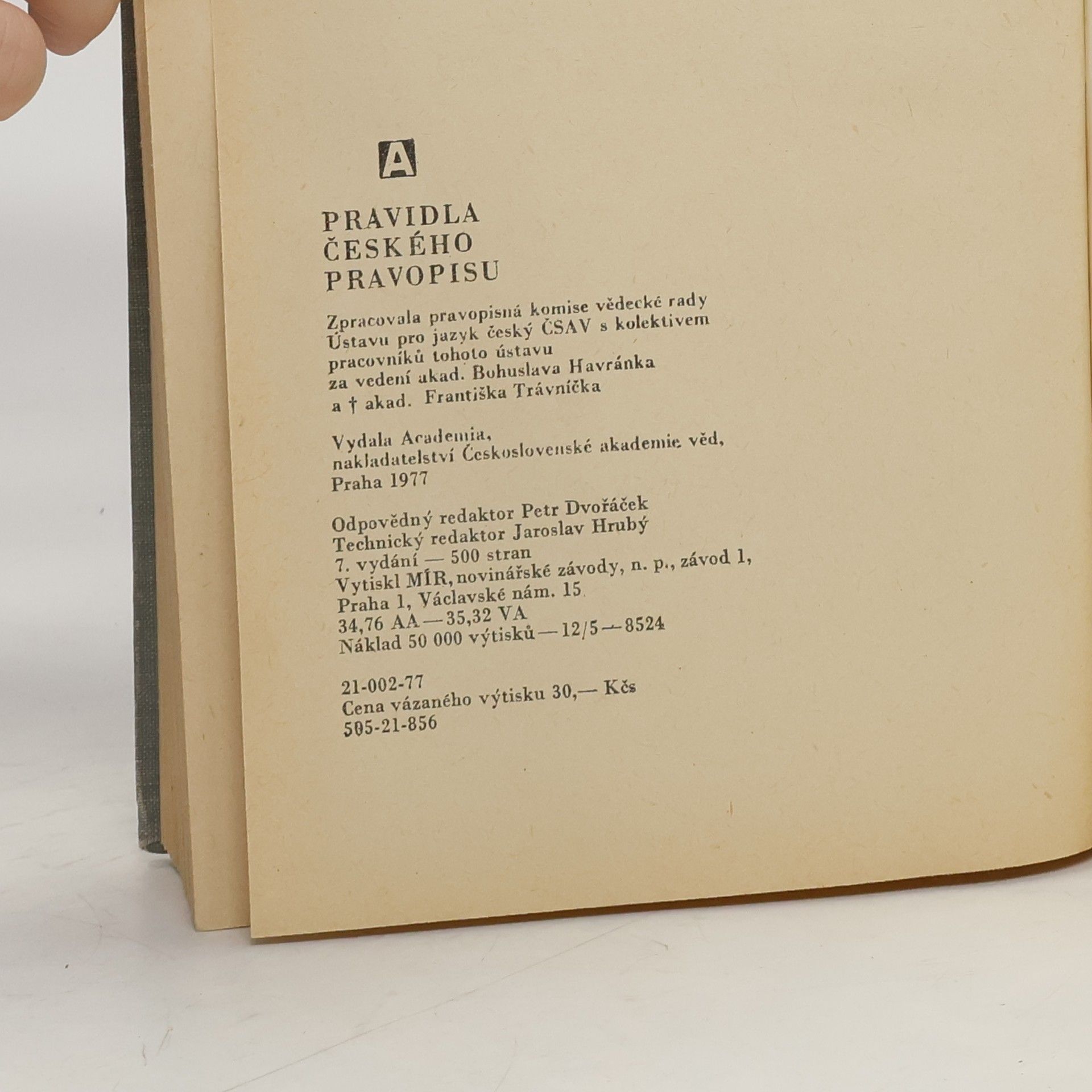 Kolektiv autorů Pravidla českého pravopisu