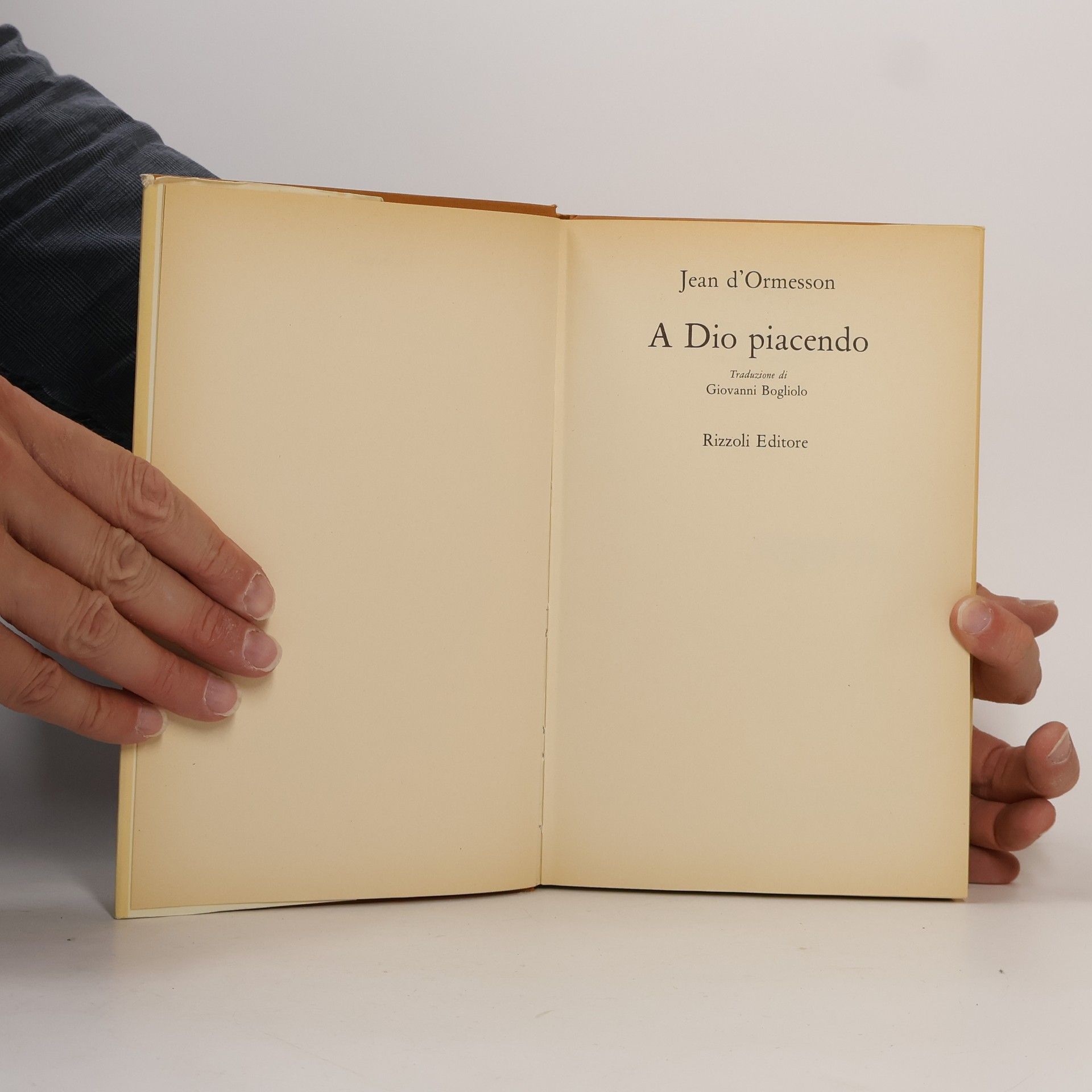 Jean d'Ormesson A Dio piacendo